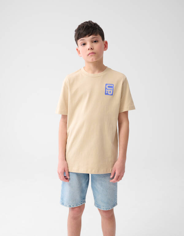 Artwork T-shirt Zand SHOEBY BOYS
