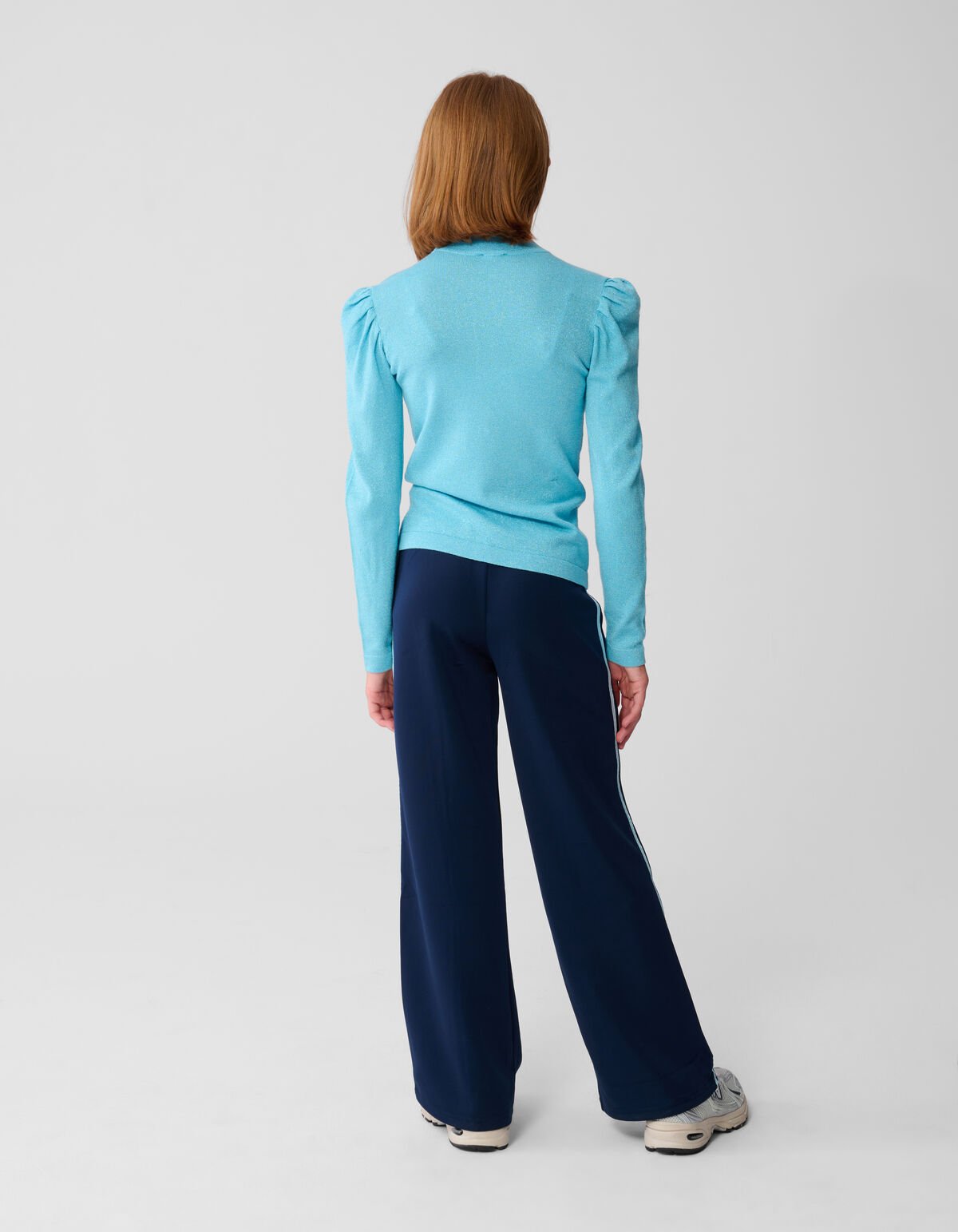 Glitter Longsleeve Top Blauw SHOEBY GIRLS
