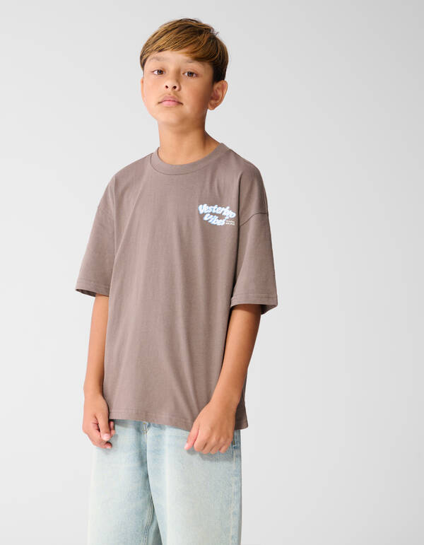 Vibes Artwork T-shirt Bruin SHOEBY BOYS