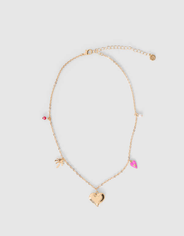 Palm Love Charm Ketting Goud SHOEBY ACCESSOIRES