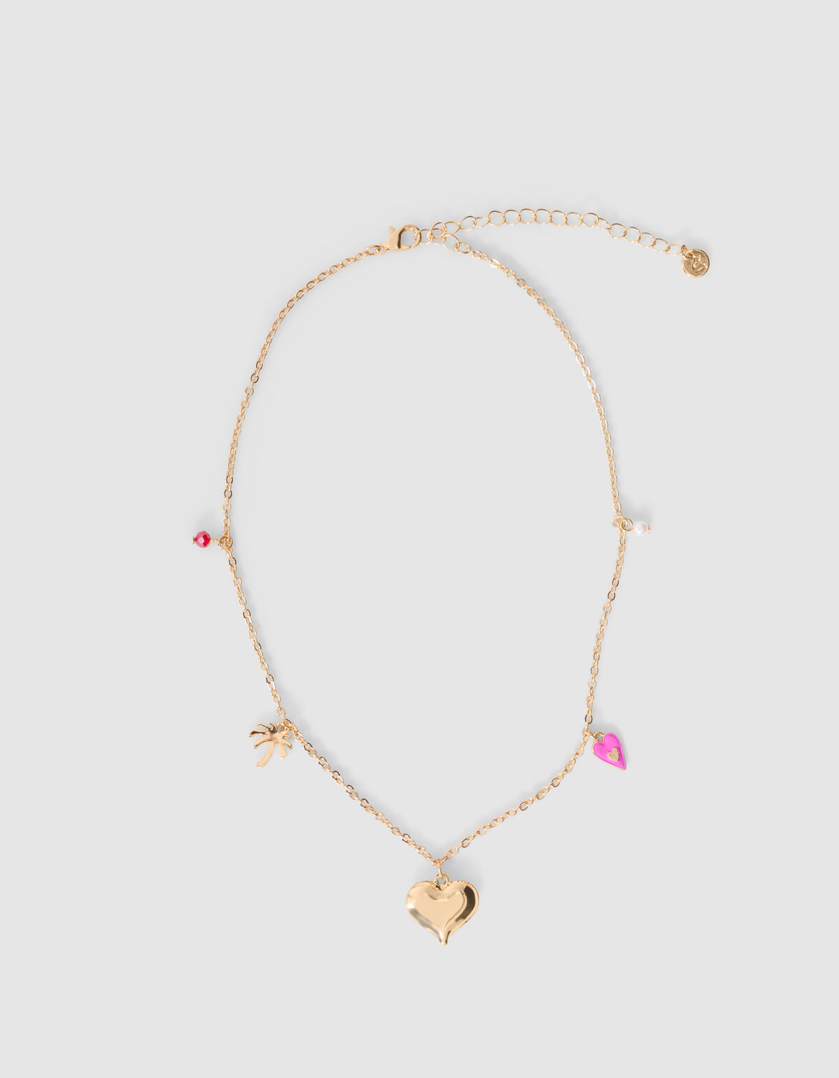 Palm Love Charm Ketting Goud SHOEBY ACCESSOIRES