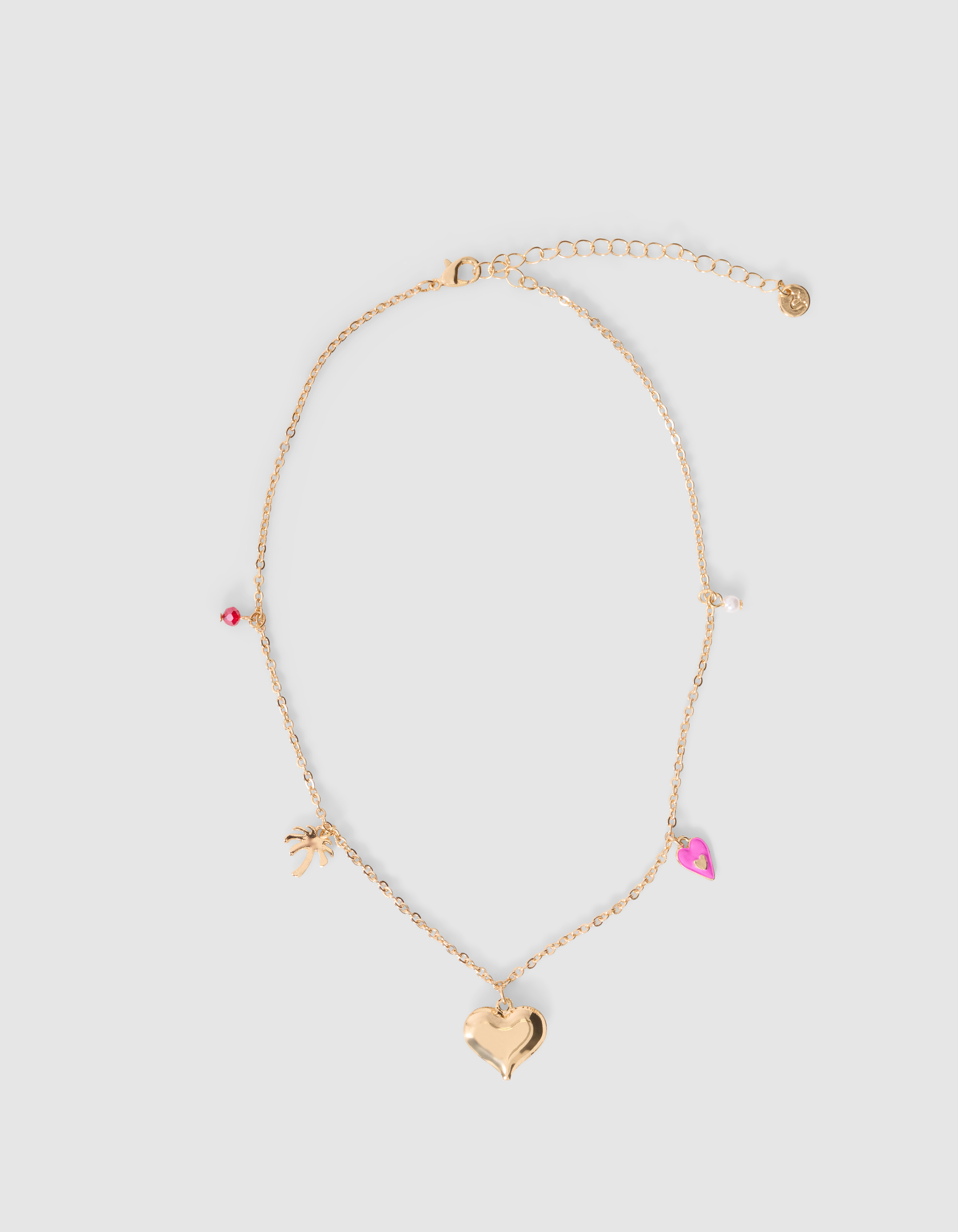 Palm Love Charm Ketting Goud SHOEBY ACCESSOIRES