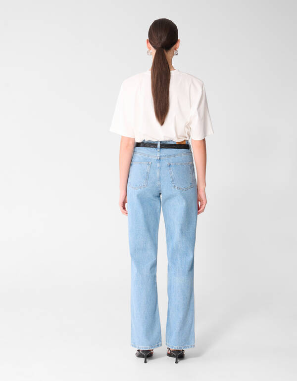 Wide Leg Fit Jeans Mediumstone SHOEBY WOMEN