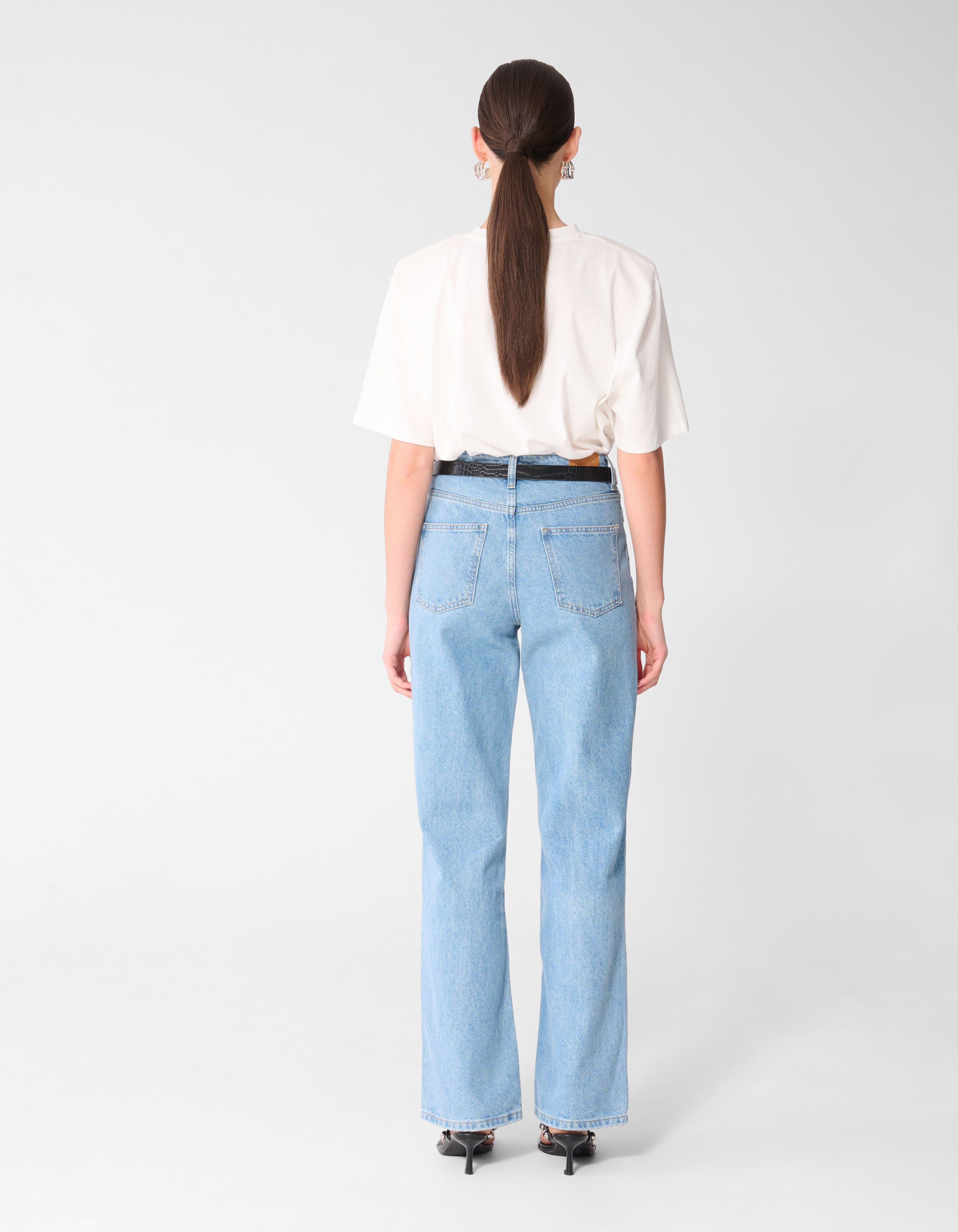 Wide Leg Fit Jeans Mediumstone SHOEBY WOMEN