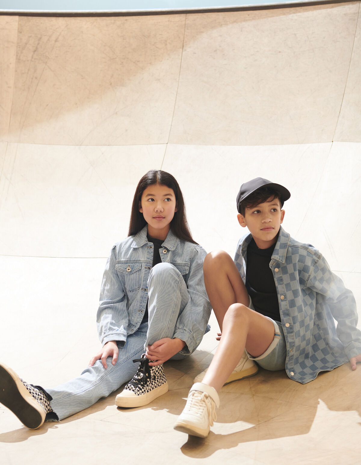 Zebra Print Spijkerjack Bleached SHOEBY GIRLS