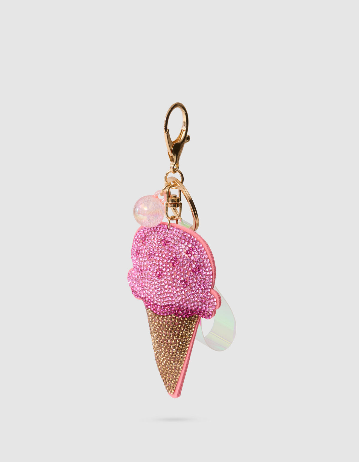 Strass Icecream Sleutelhanger Roze SHOEBY ACCESSOIRES