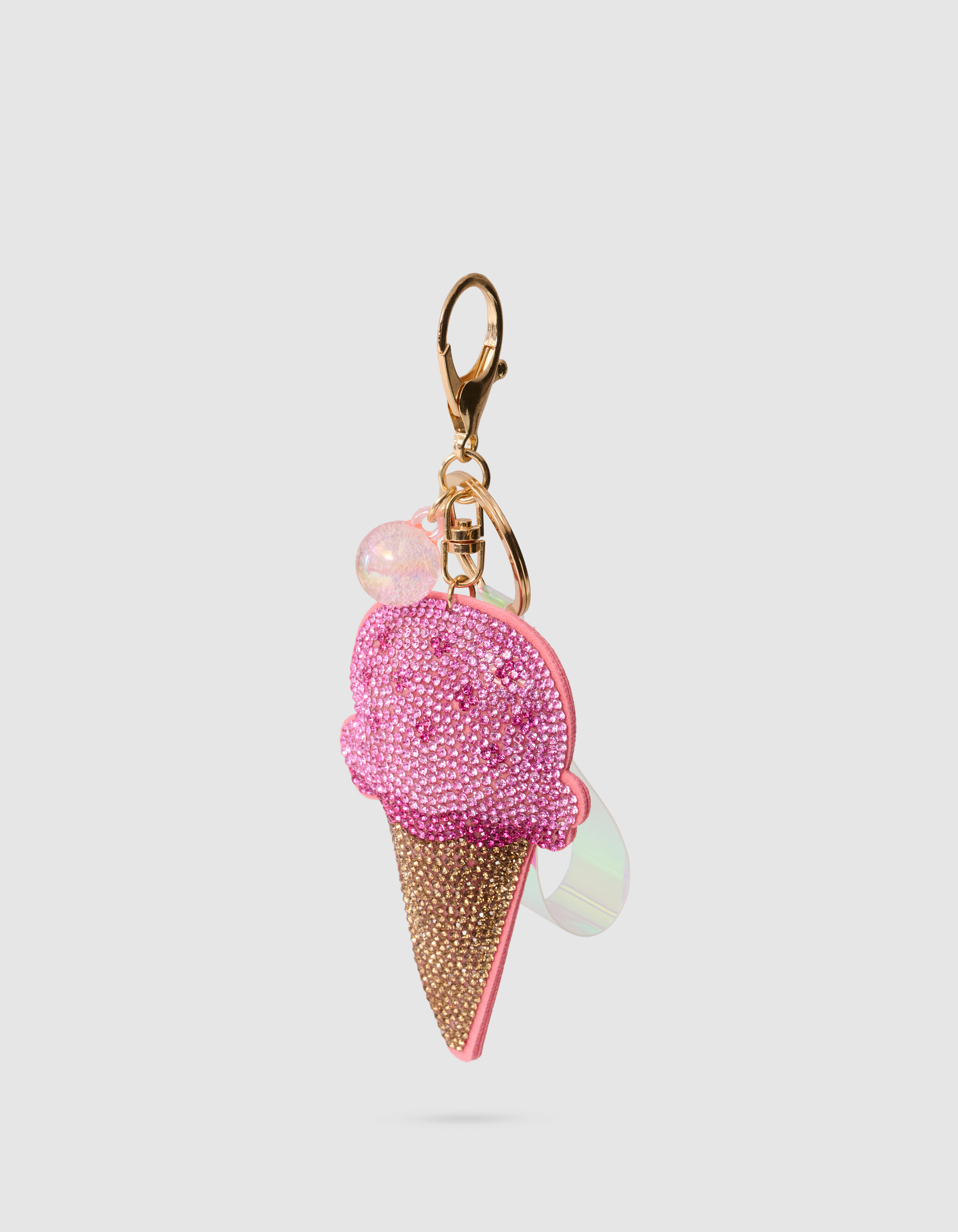 Strass Icecream Sleutelhanger Roze SHOEBY ACCESSOIRES