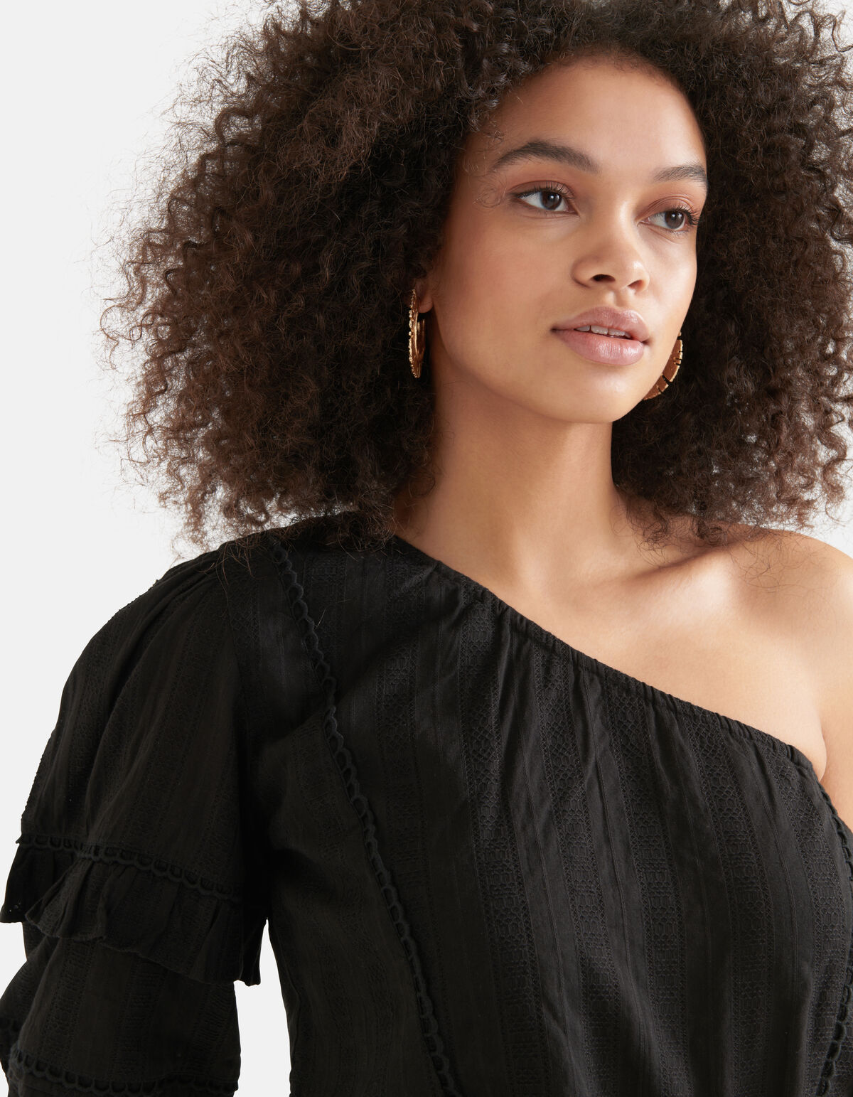 One Shoulder Jurk Zwart SHOEBY WOMEN