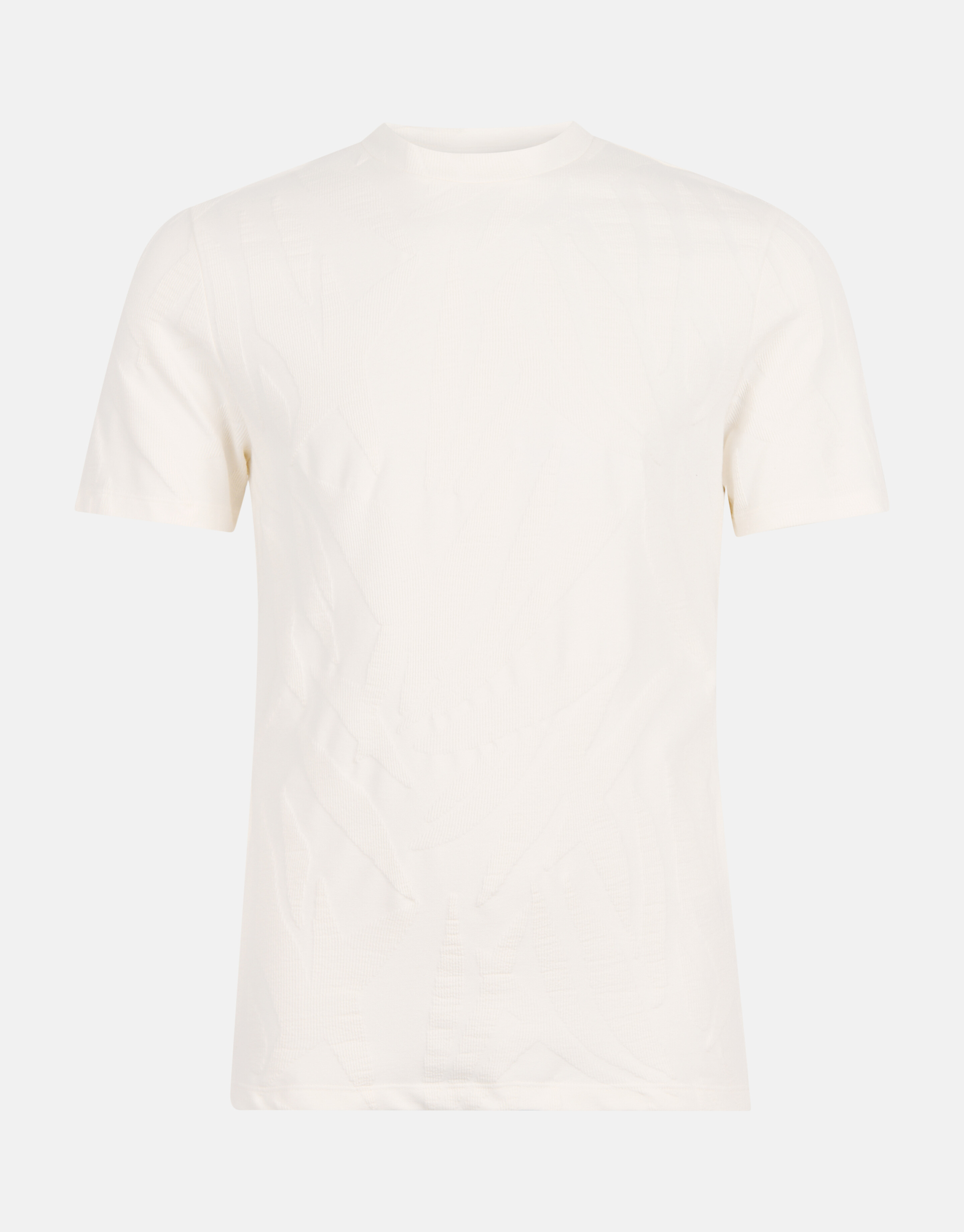 Structuur T-shirt Gebroken Wit SHOEBY MEN