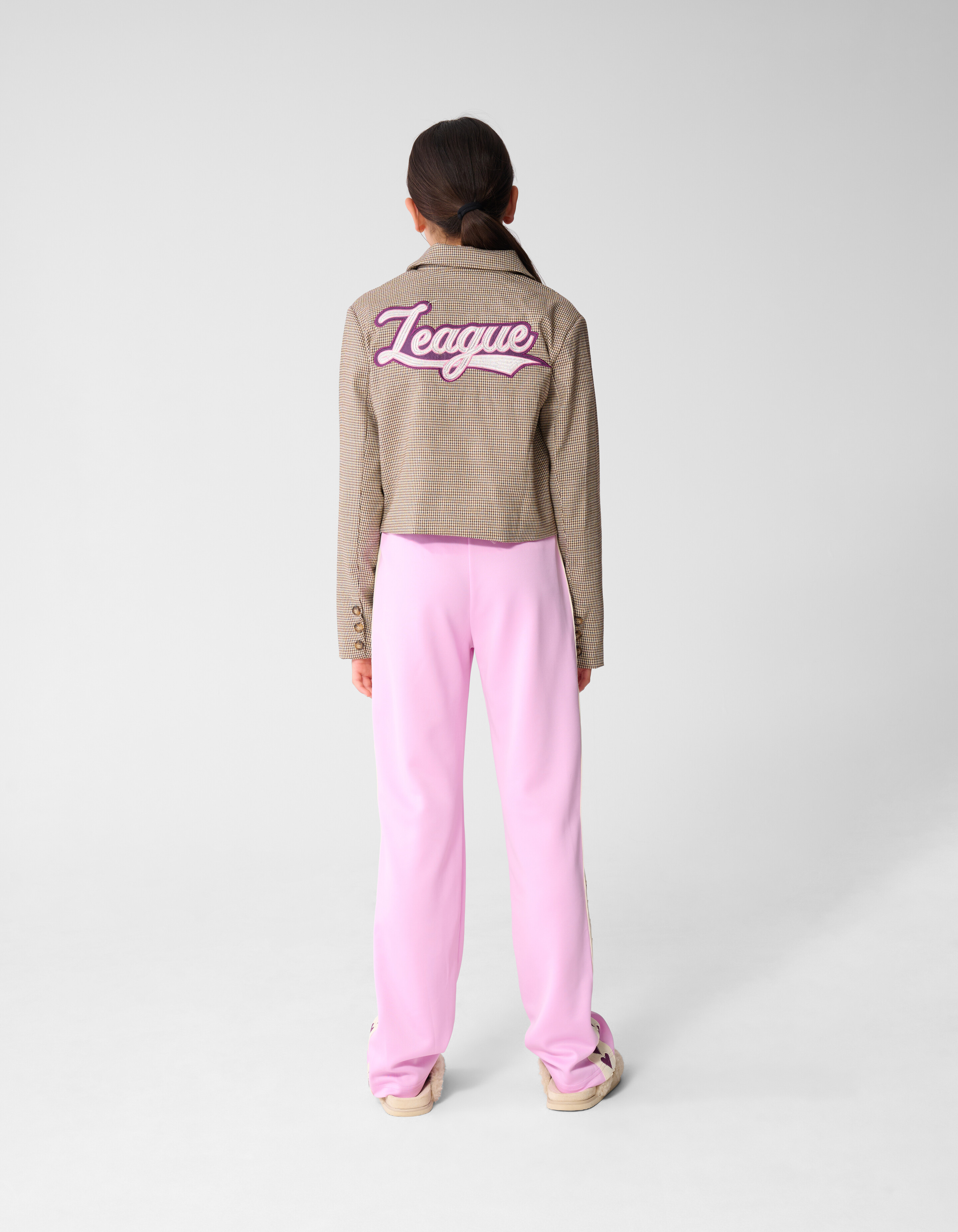 Sporty Heart Wide Leg Broek Roze SHOEBY GIRLS