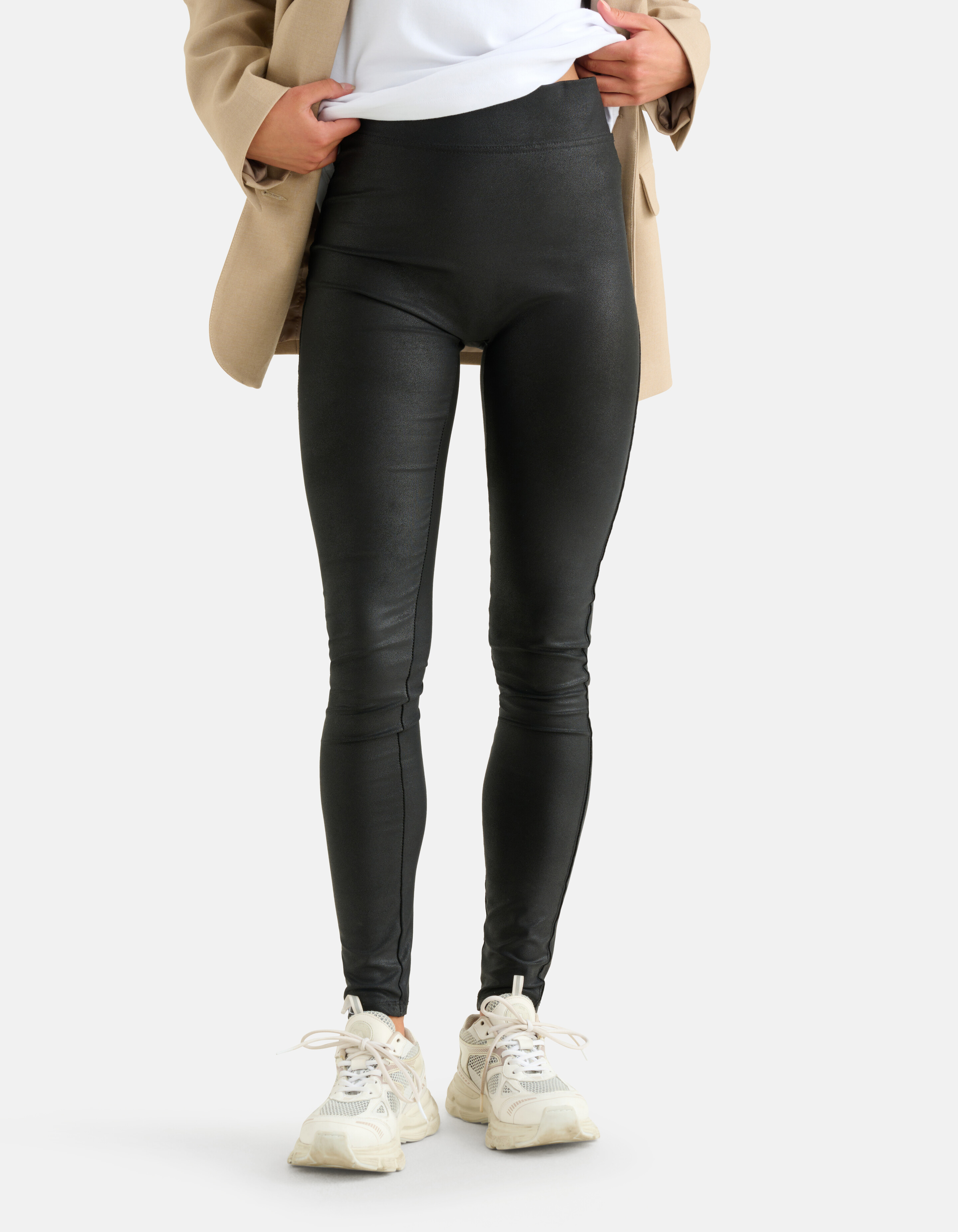 Coated Legging Zwart Eksept