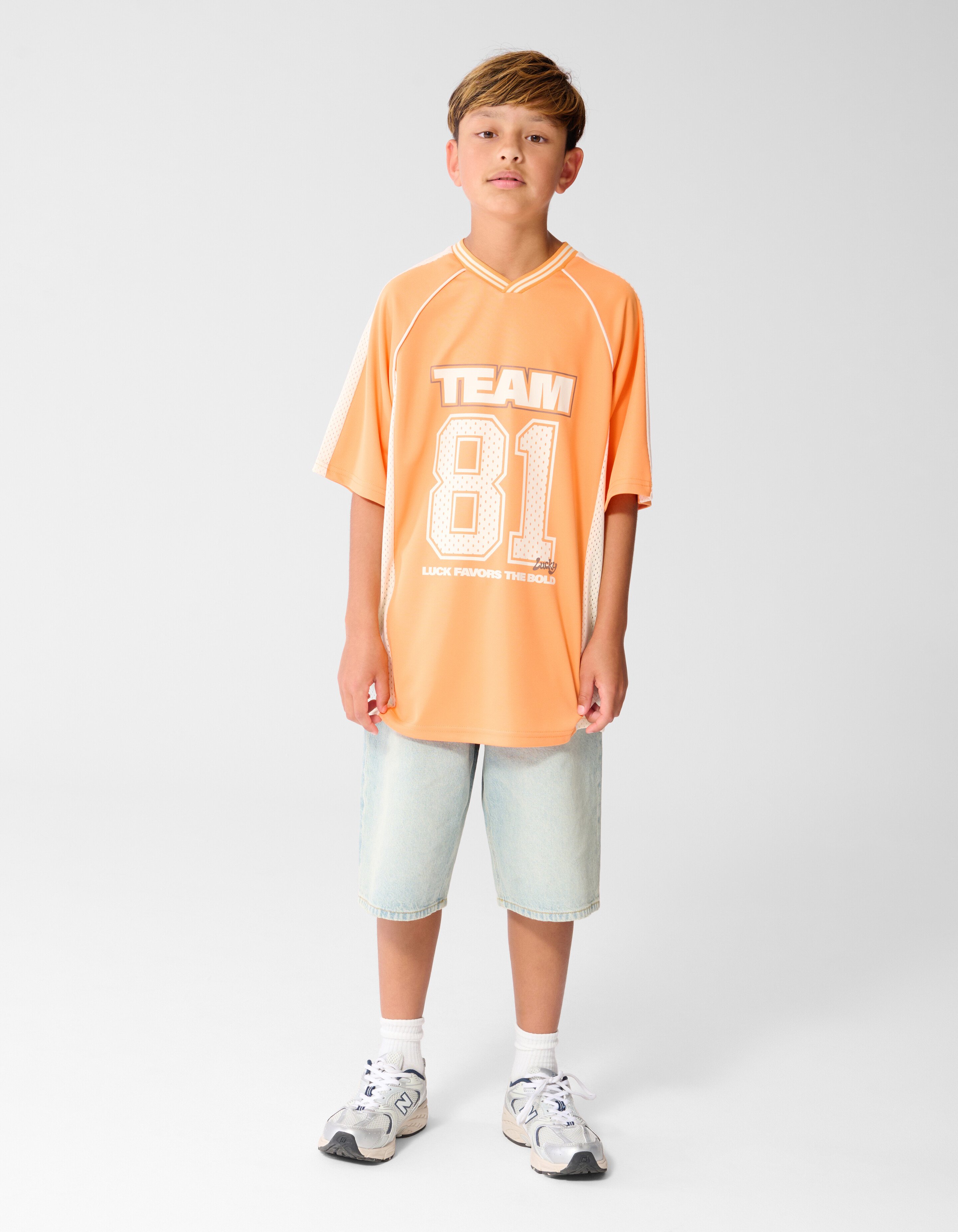 Baseball T-shirt Oranje SHOEBY BOYS