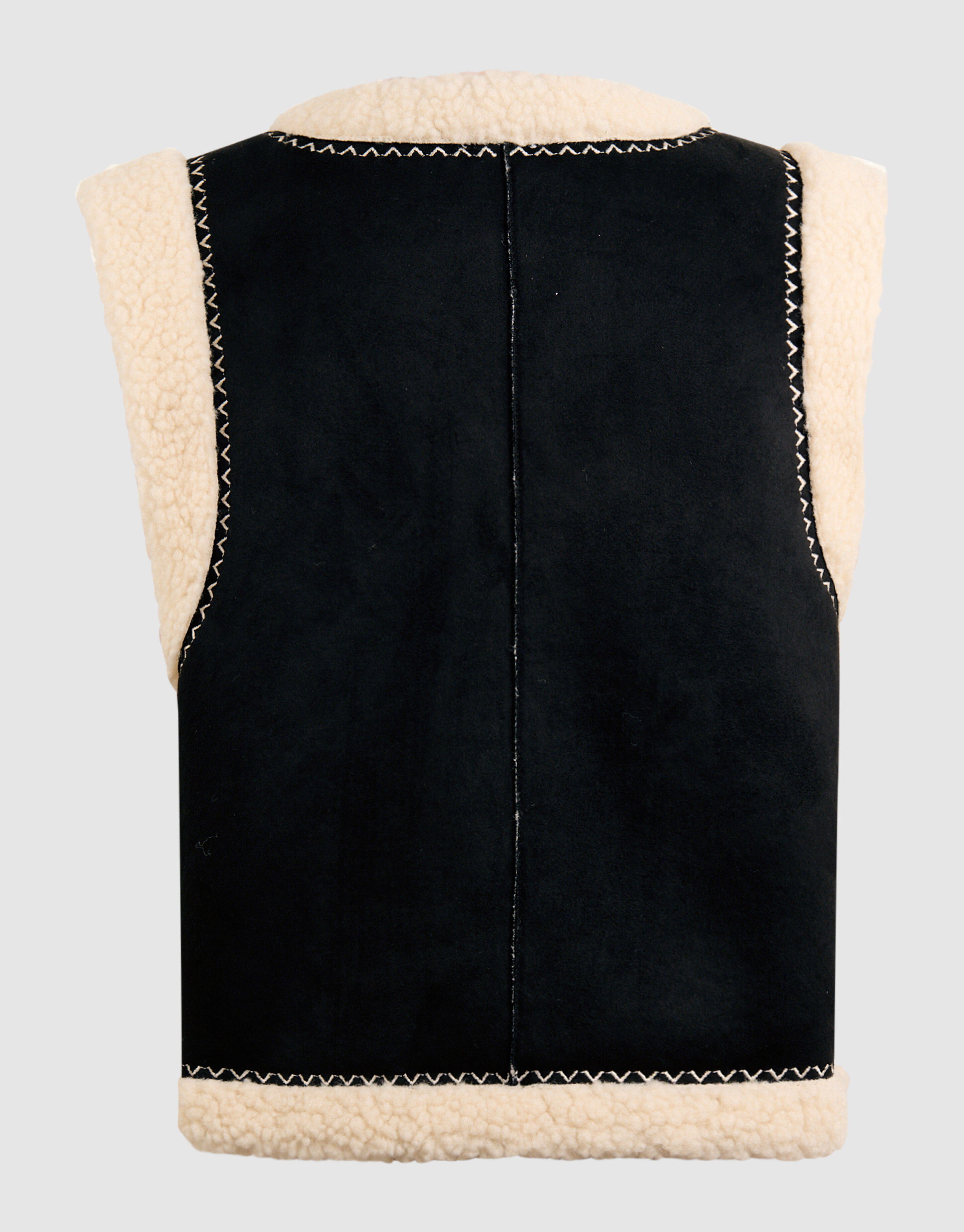 Teddy Embroidery Gilet Zwart SHOEBY GIRLS