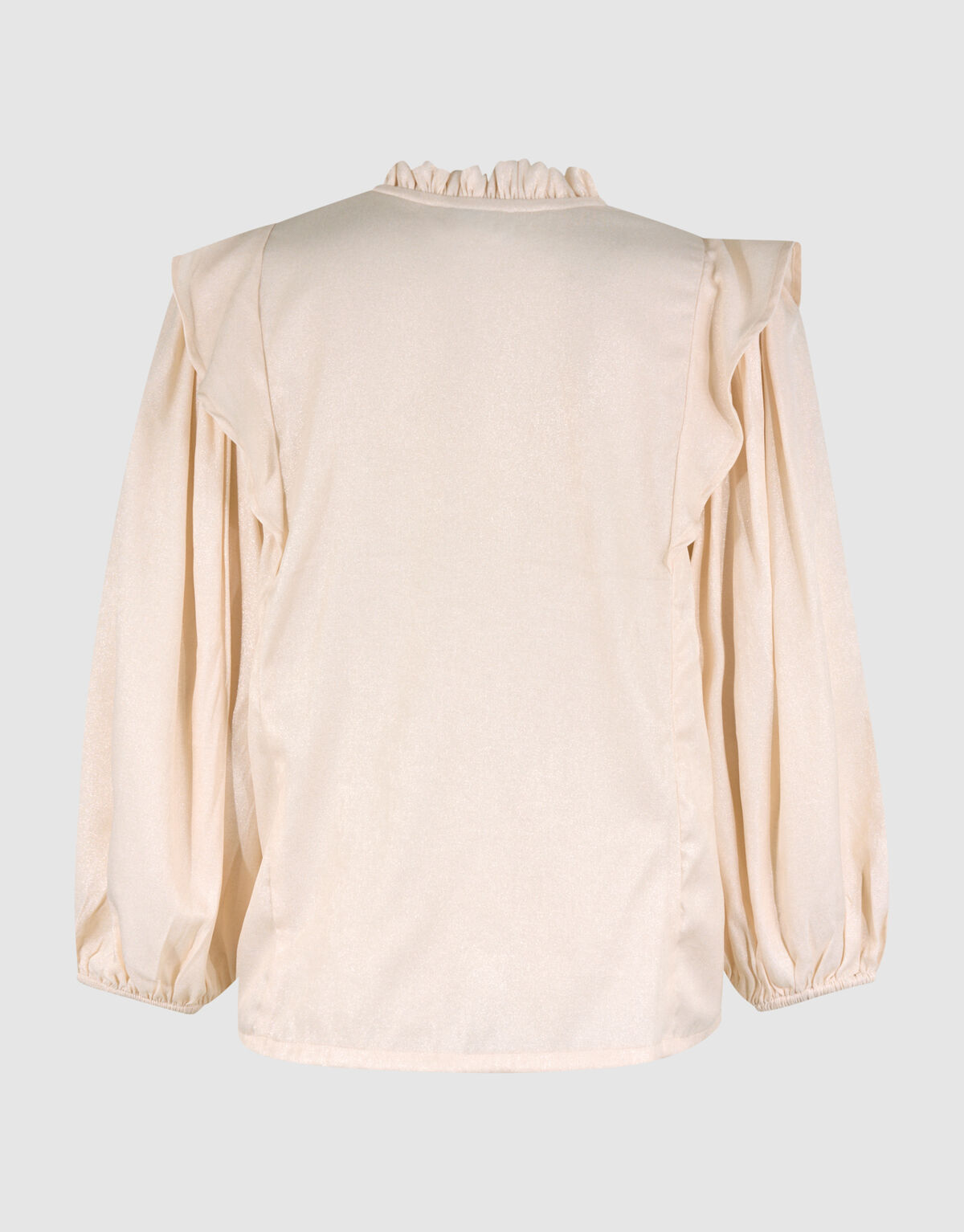 Shine Ruffle Blouse Gebroken Wit SHOEBY WOMEN