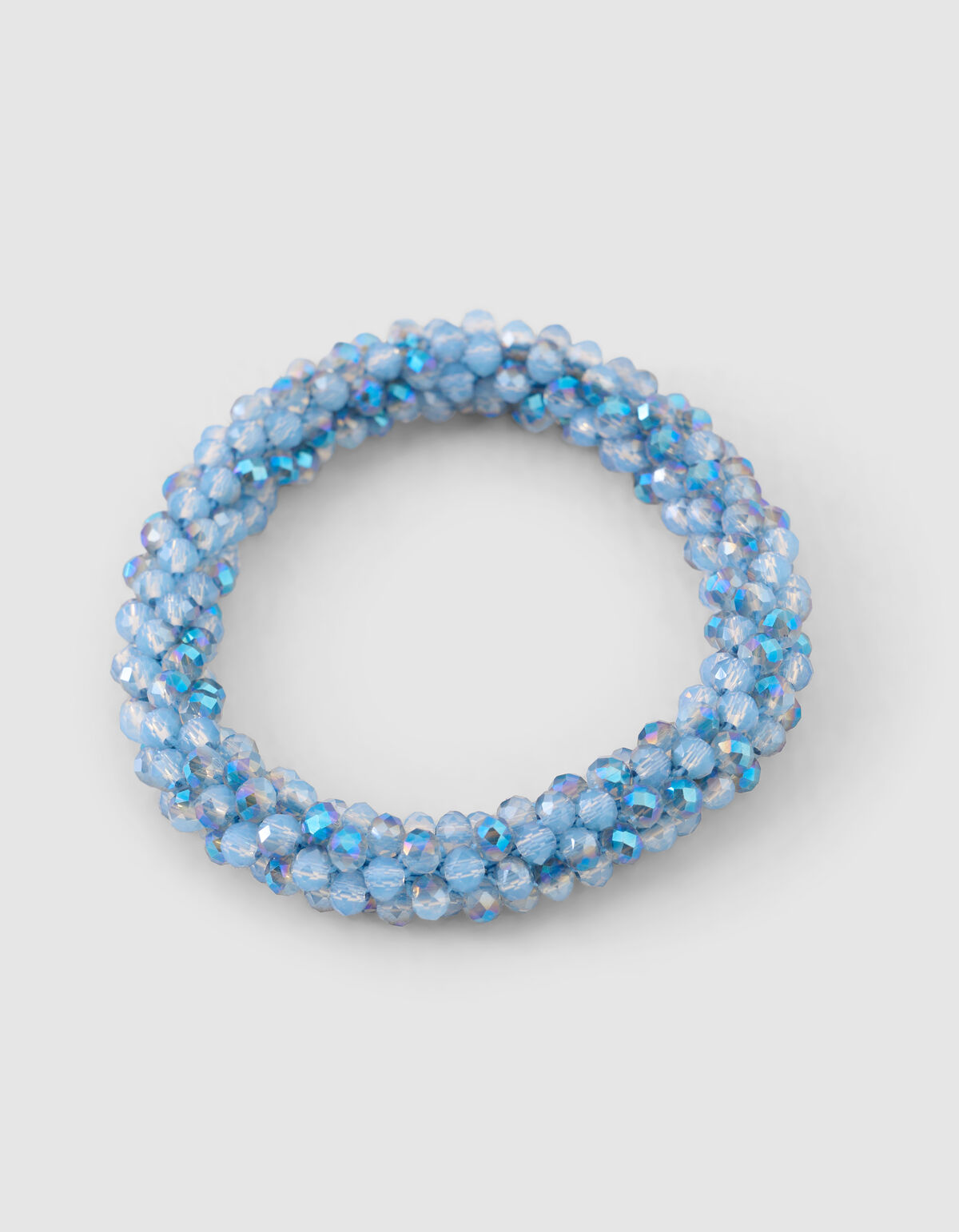 Beaded Haarelastiek Lichtblauw SHOEBY ACCESSOIRES