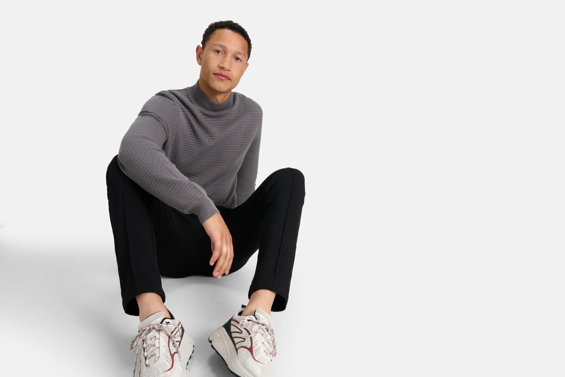 Geblokte Coltrui Grijs SHOEBY MEN