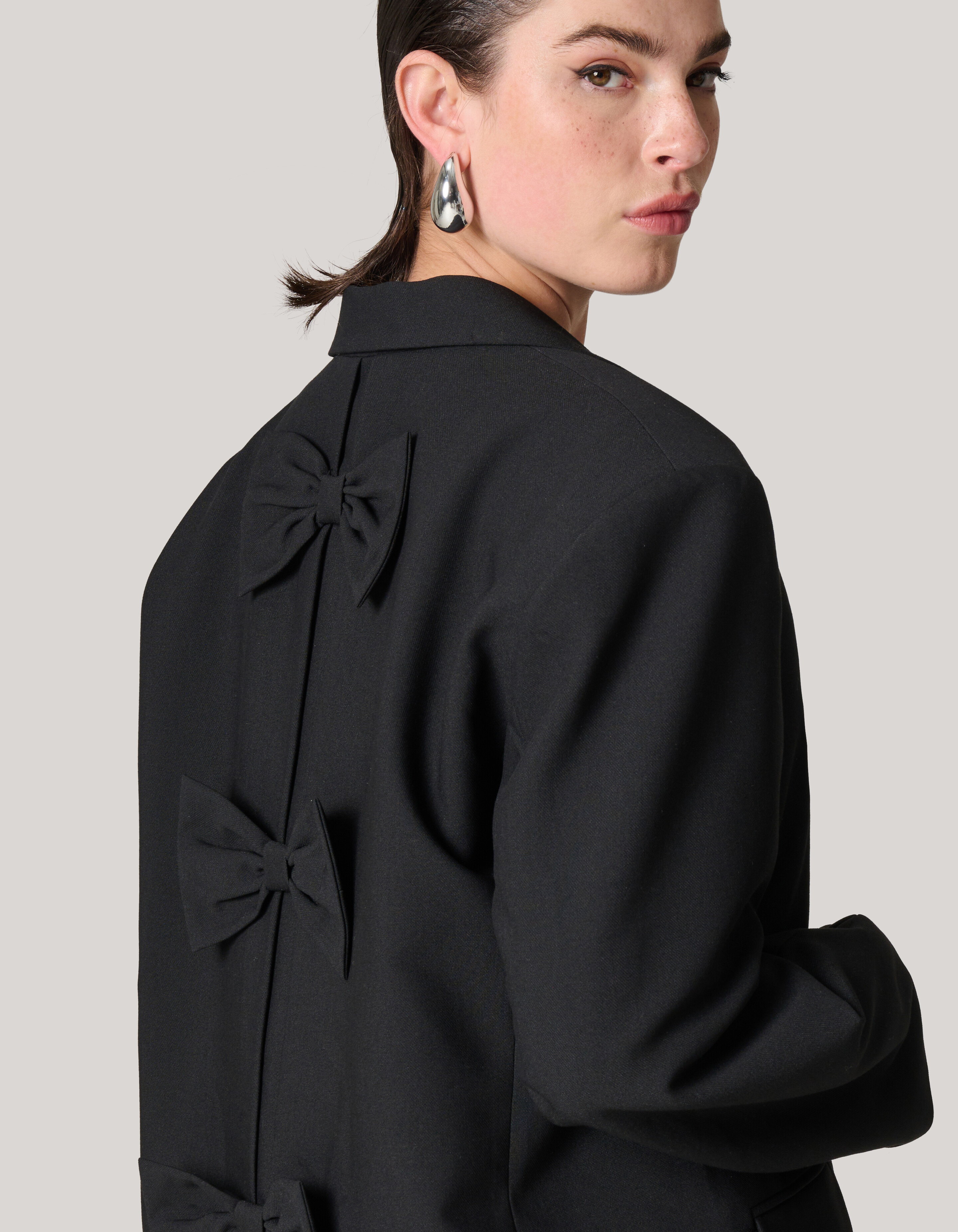 Oversized Strik Blazer Zwart SHOEBY WOMEN