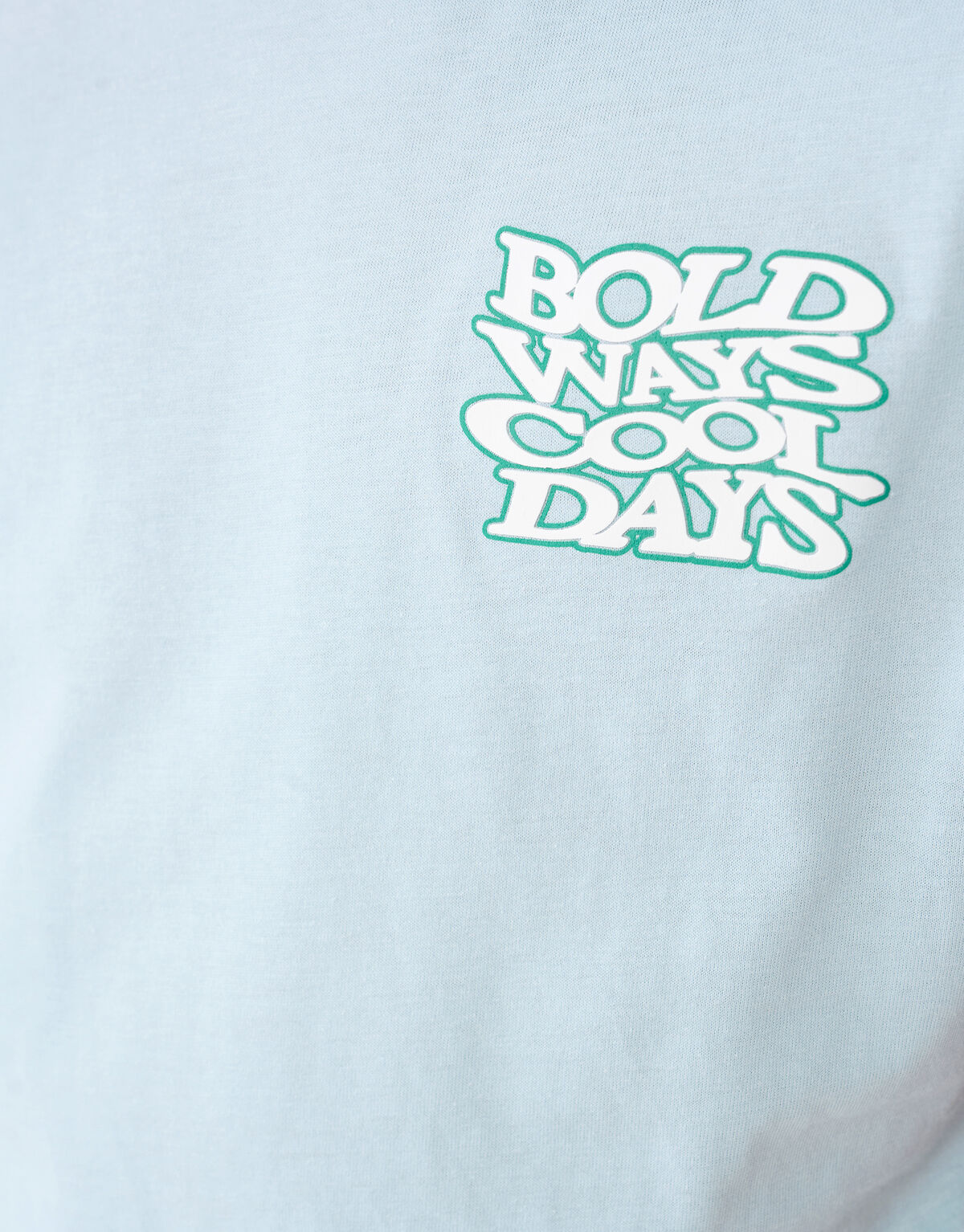 Bold Days Artwork T-shirt Lichtblauw SHOEBY BOYS