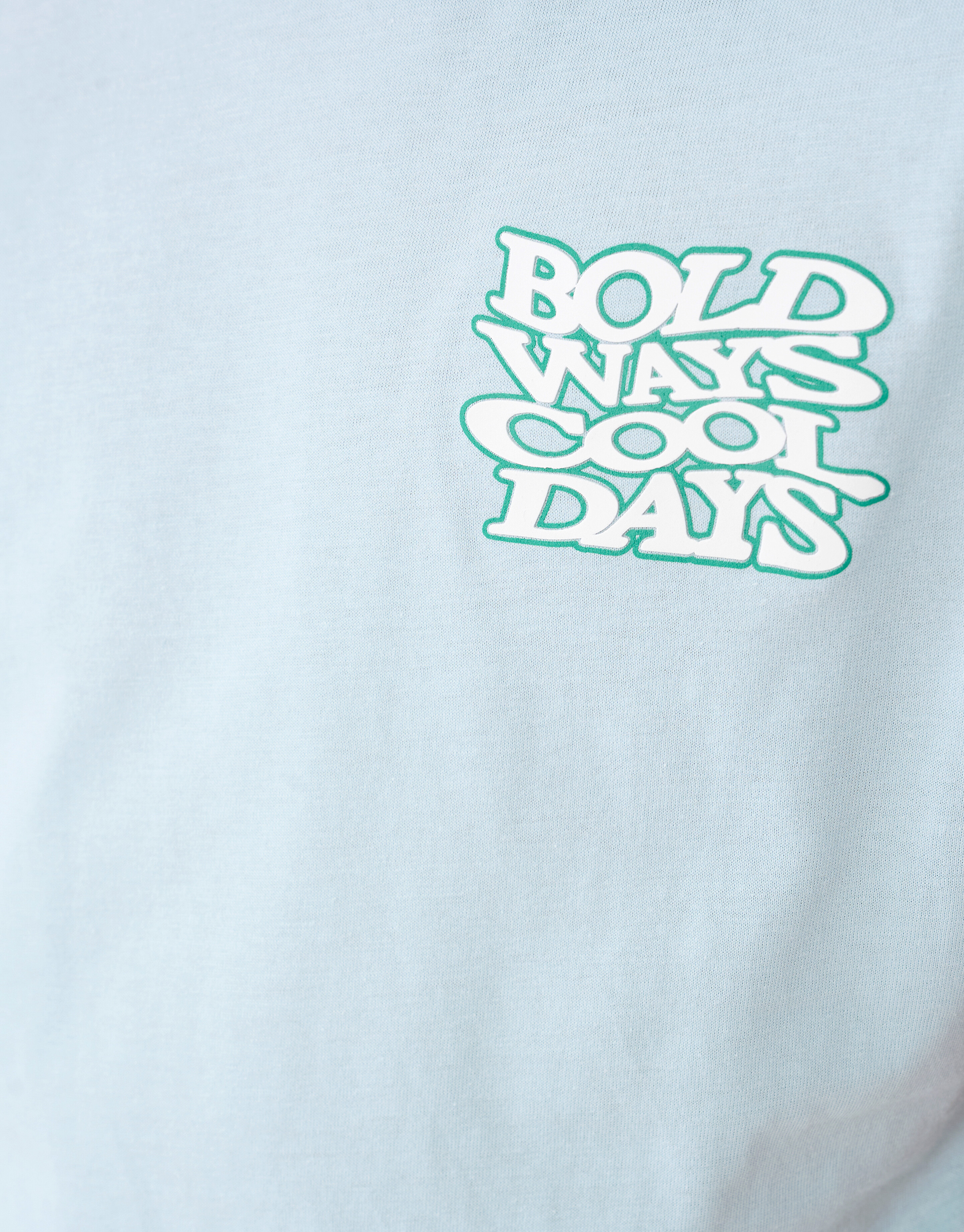 Bold Days Artwork T-shirt Lichtblauw SHOEBY BOYS