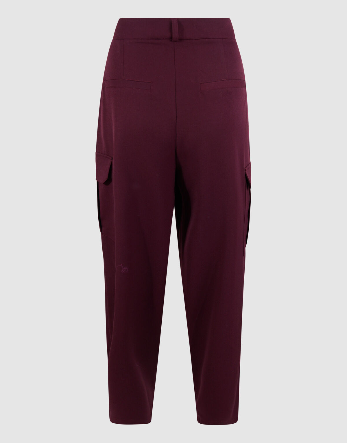 Cargo Wide Leg Broek Bordeaux SHOEBY WOMEN