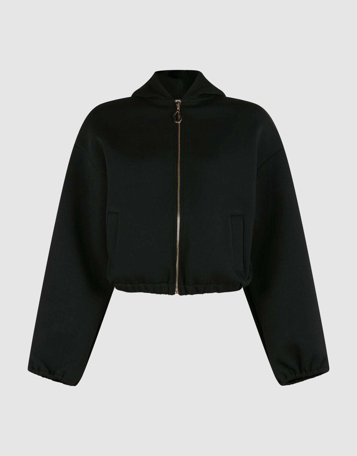 Zipper Hood Vest Zwart SHOEBY WOMEN