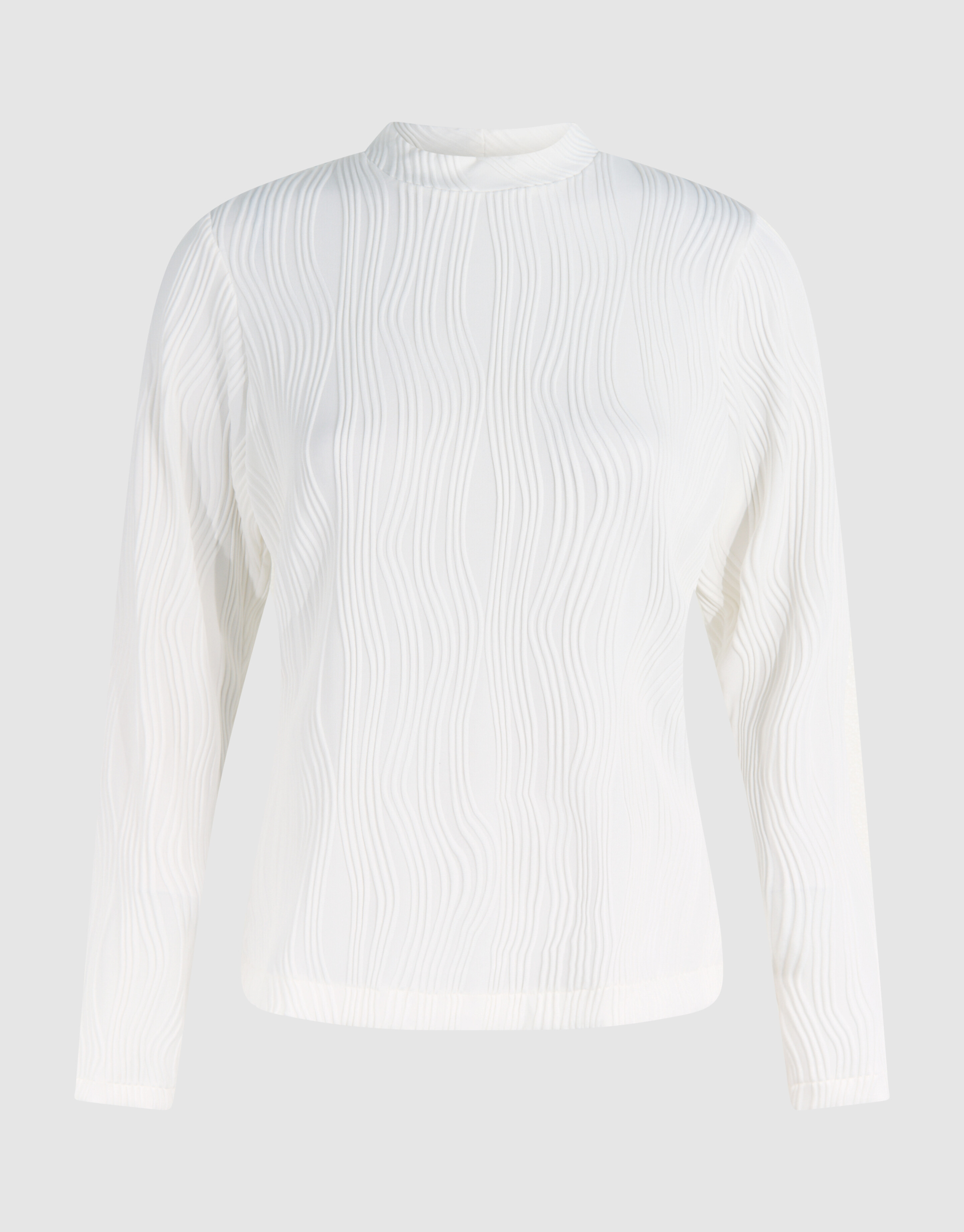 Swirl Crinkle Top Wit SHOEBY WOMEN