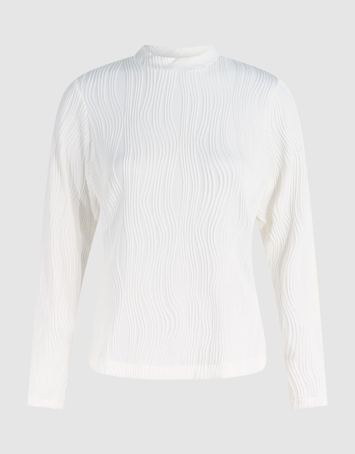 Swirl Crinkle Top Wit SHOEBY WOMEN
