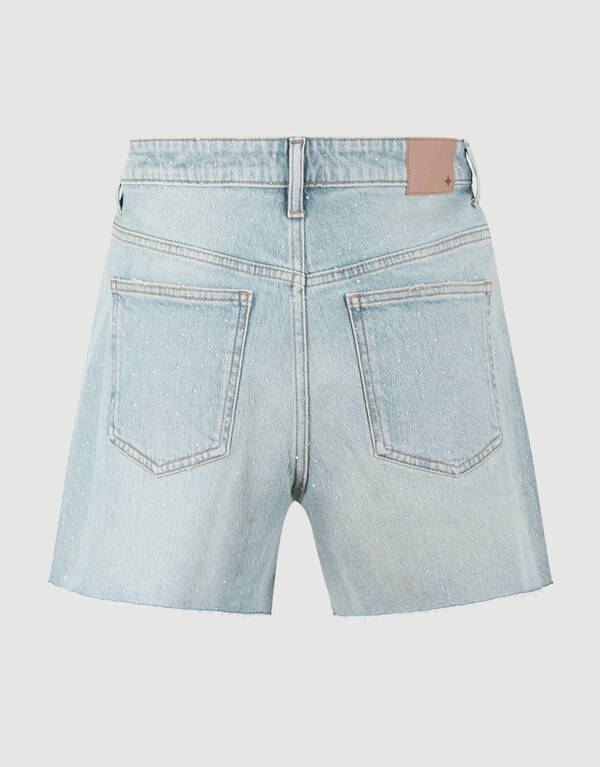 Strass Denim Short Lichtblauw SHOEBY WOMEN