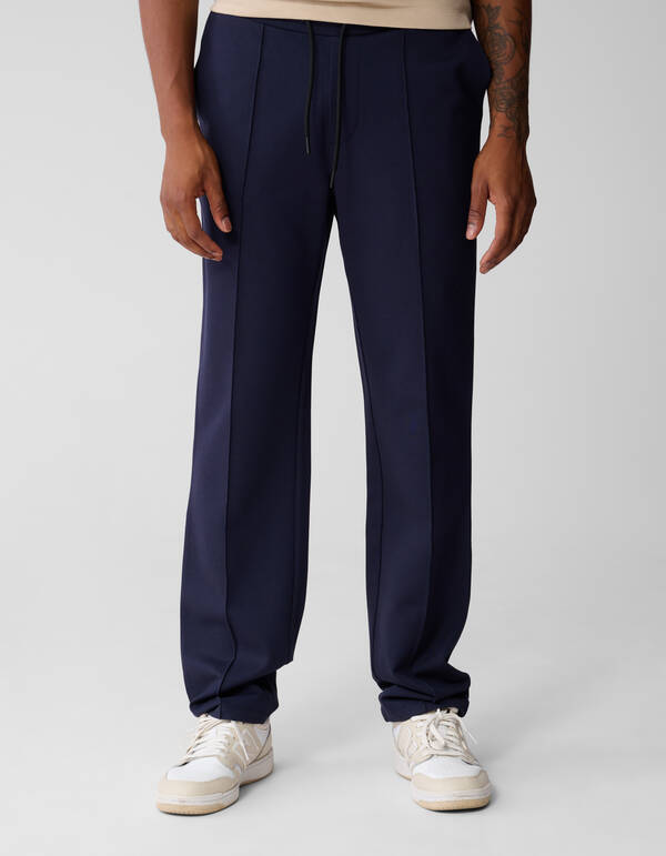 Regular Fit Broek Donkerblauw SHOEBY MEN