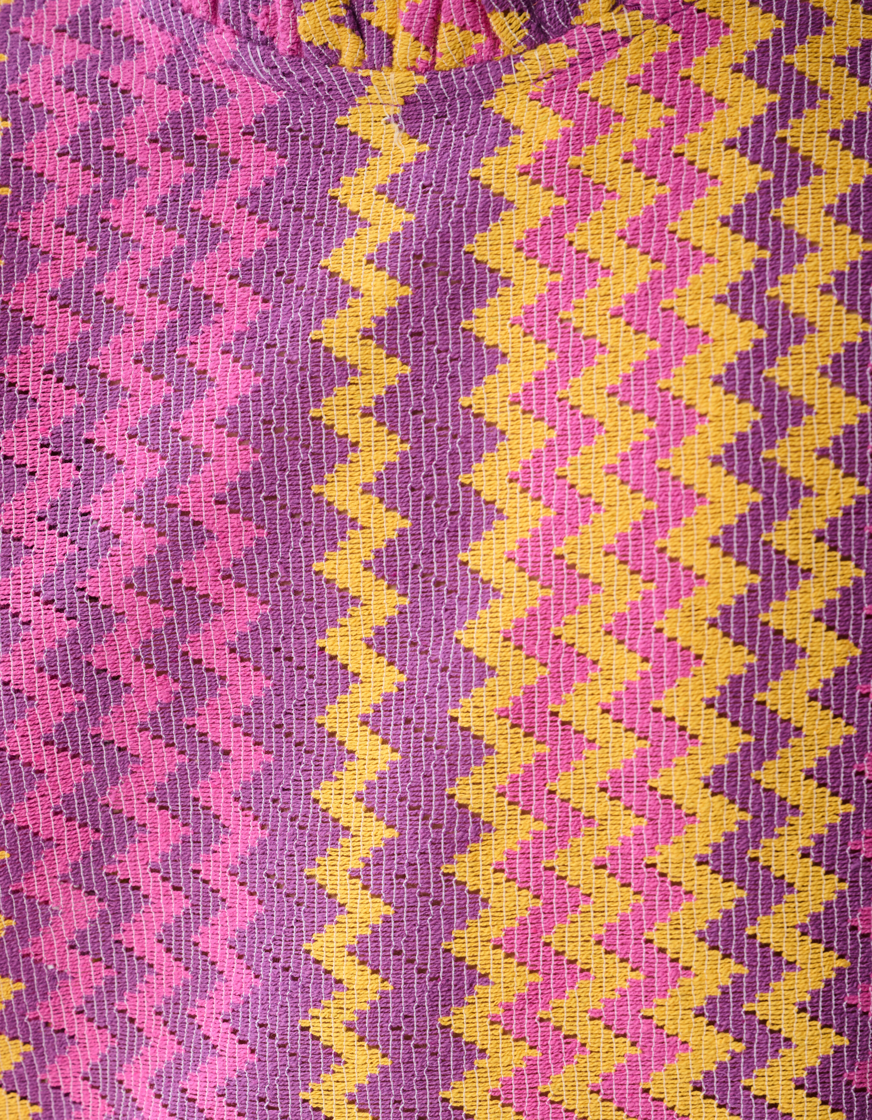 Zigzag Crochet Top Roze SHOEBY GIRLS