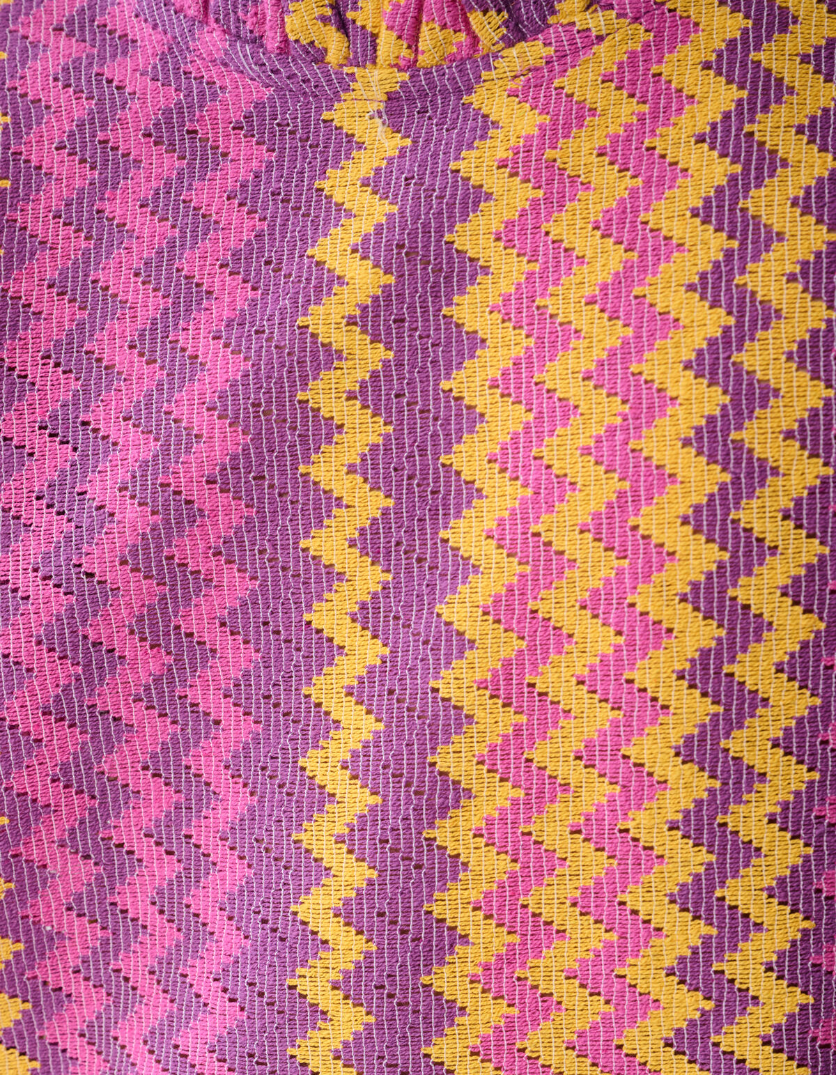 Zigzag Crochet Top Roze SHOEBY GIRLS