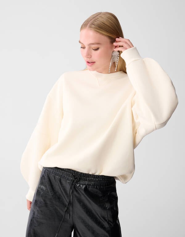 Big Sleeve Sweater Gebroken Wit SHOEBY WOMEN