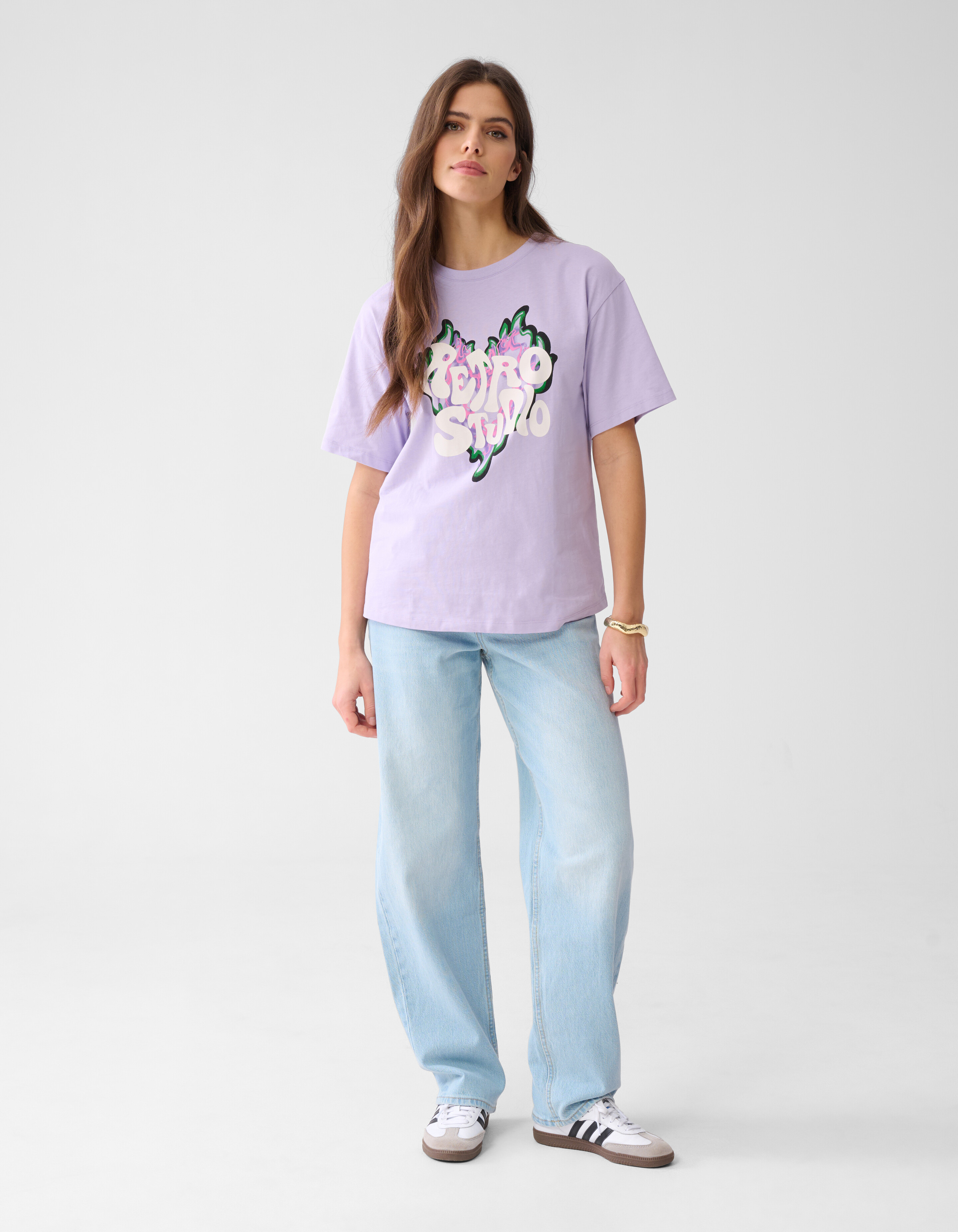 Artwork T-shirt Lichtpaars SHOEBY WOMEN