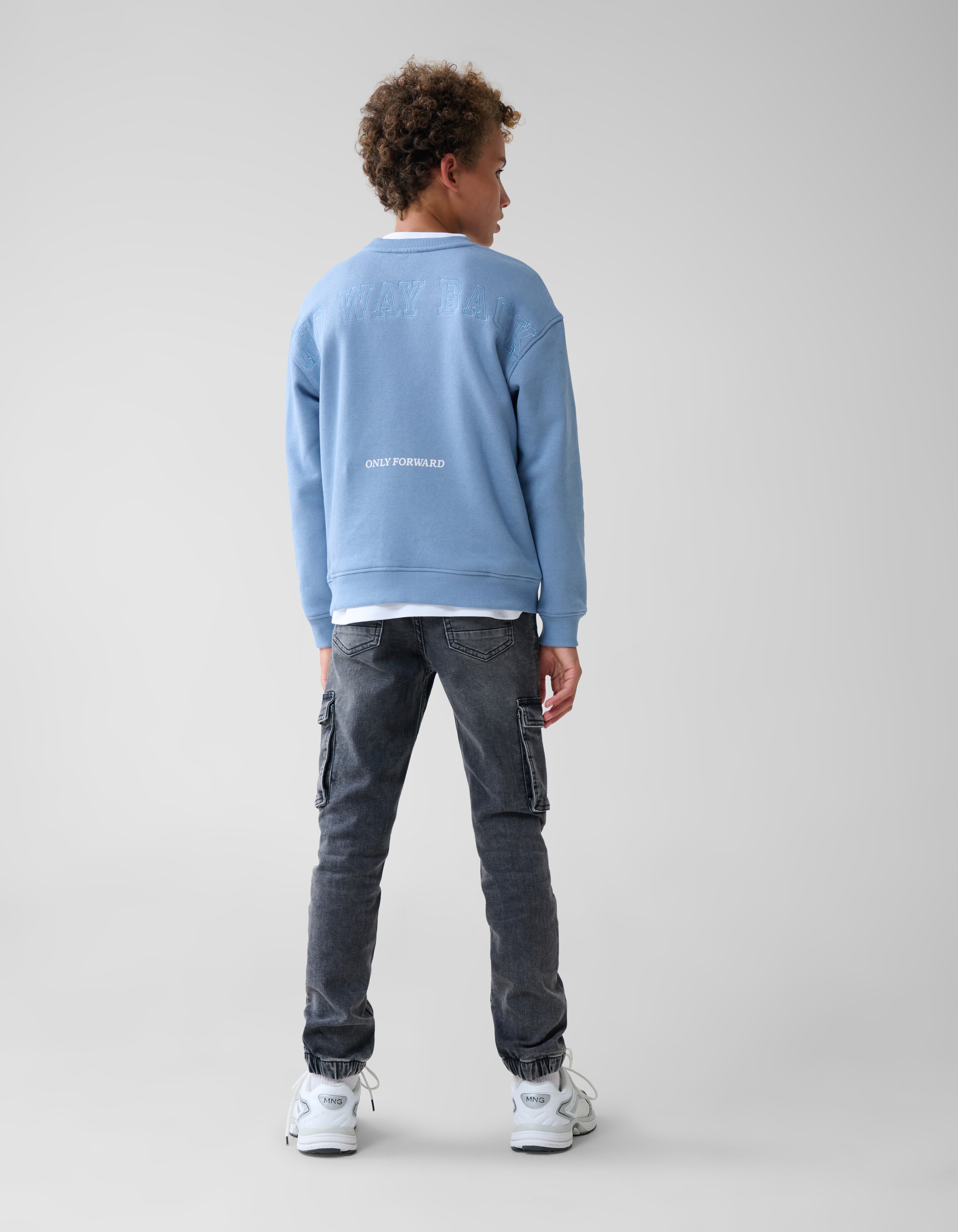 Artwork Sweater Blauw SHOEBY BOYS