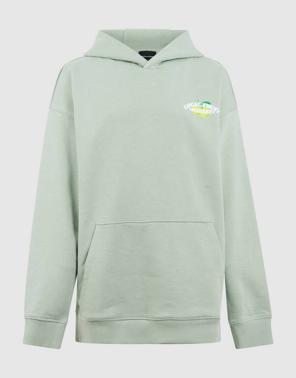 Market Artwork Hoodie Lichtgroen SHOEBY BOYS