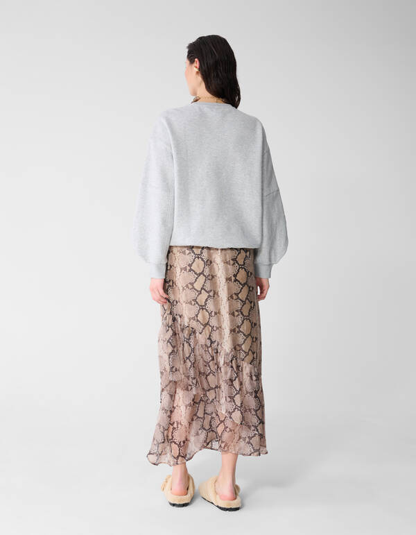 Oversized Big Sleeve Sweater Lichtgrijs SHOEBY WOMEN