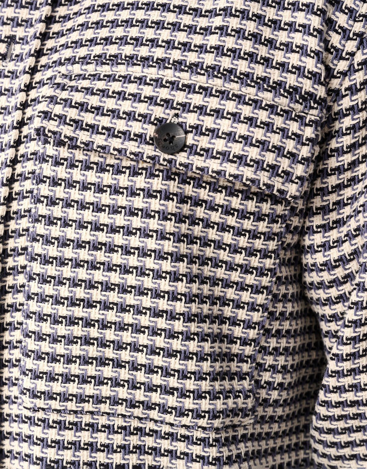 Pied De Poule Overshirt Zand SHOEBY MEN