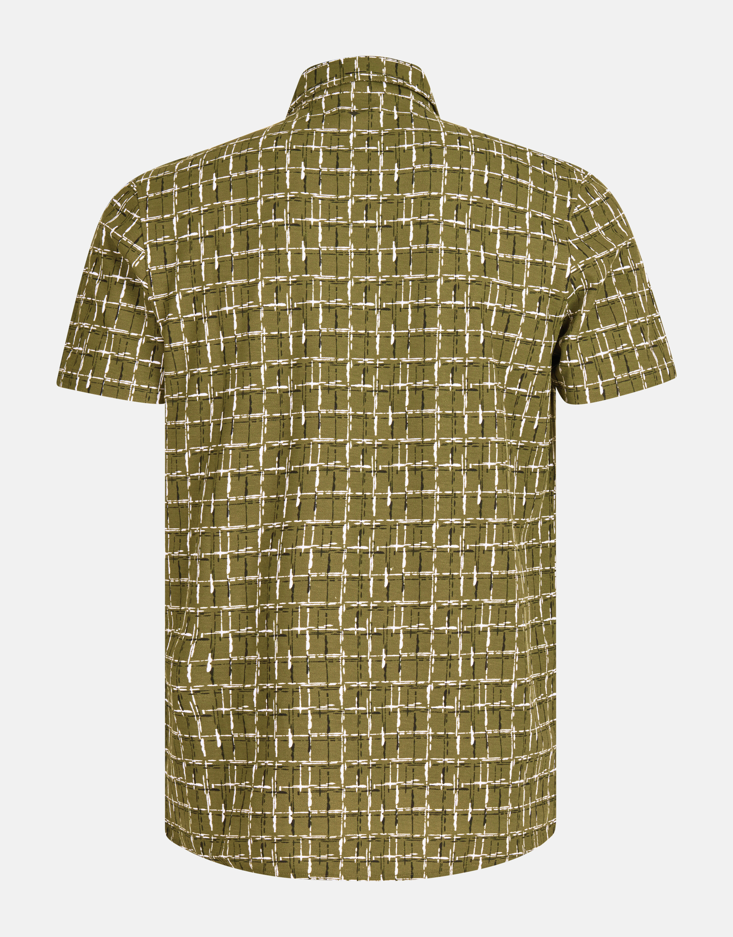 Printed Overhemd Donkergroen SHOEBY MEN