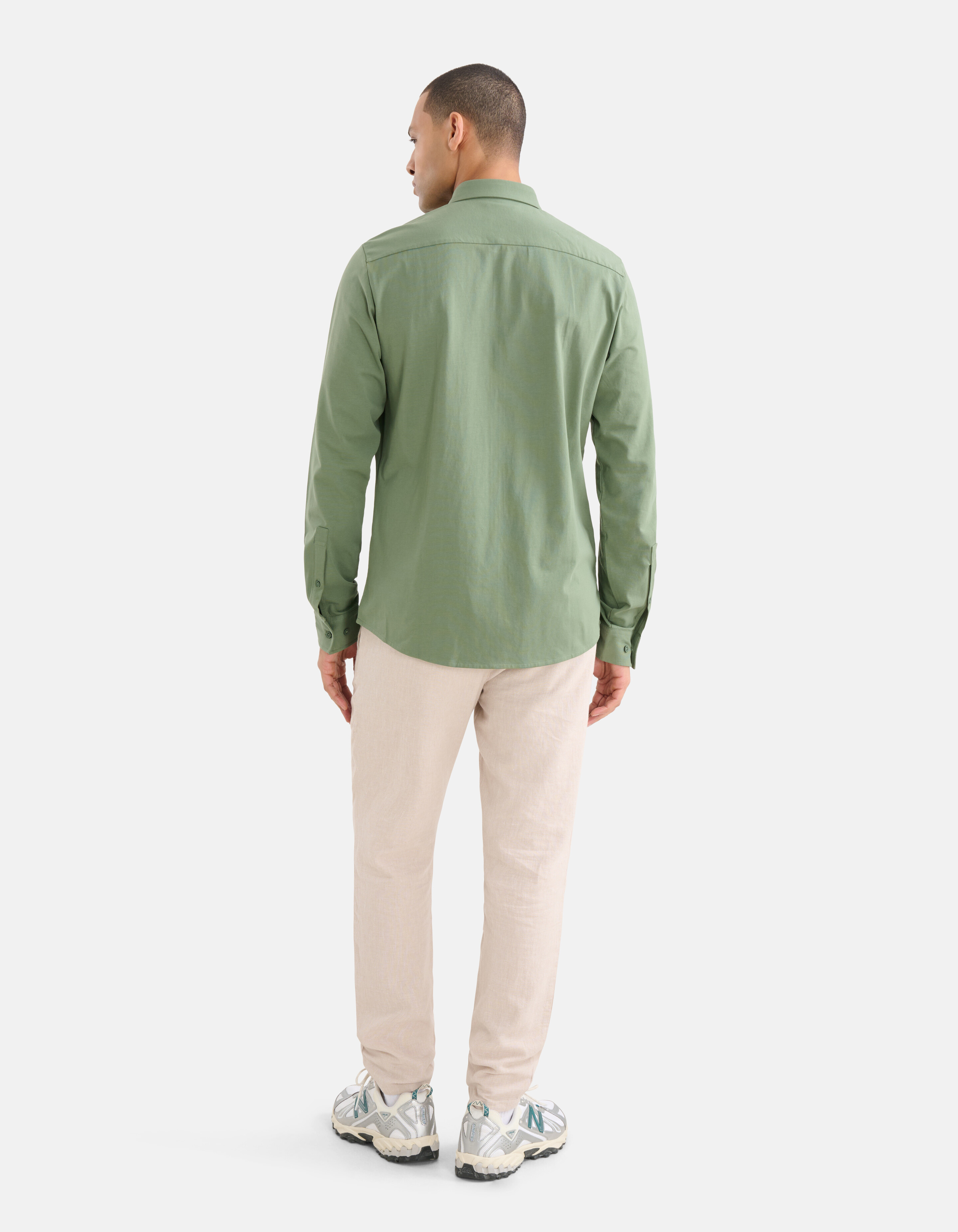 Jersey Overhemd Groen SHOEBY MEN