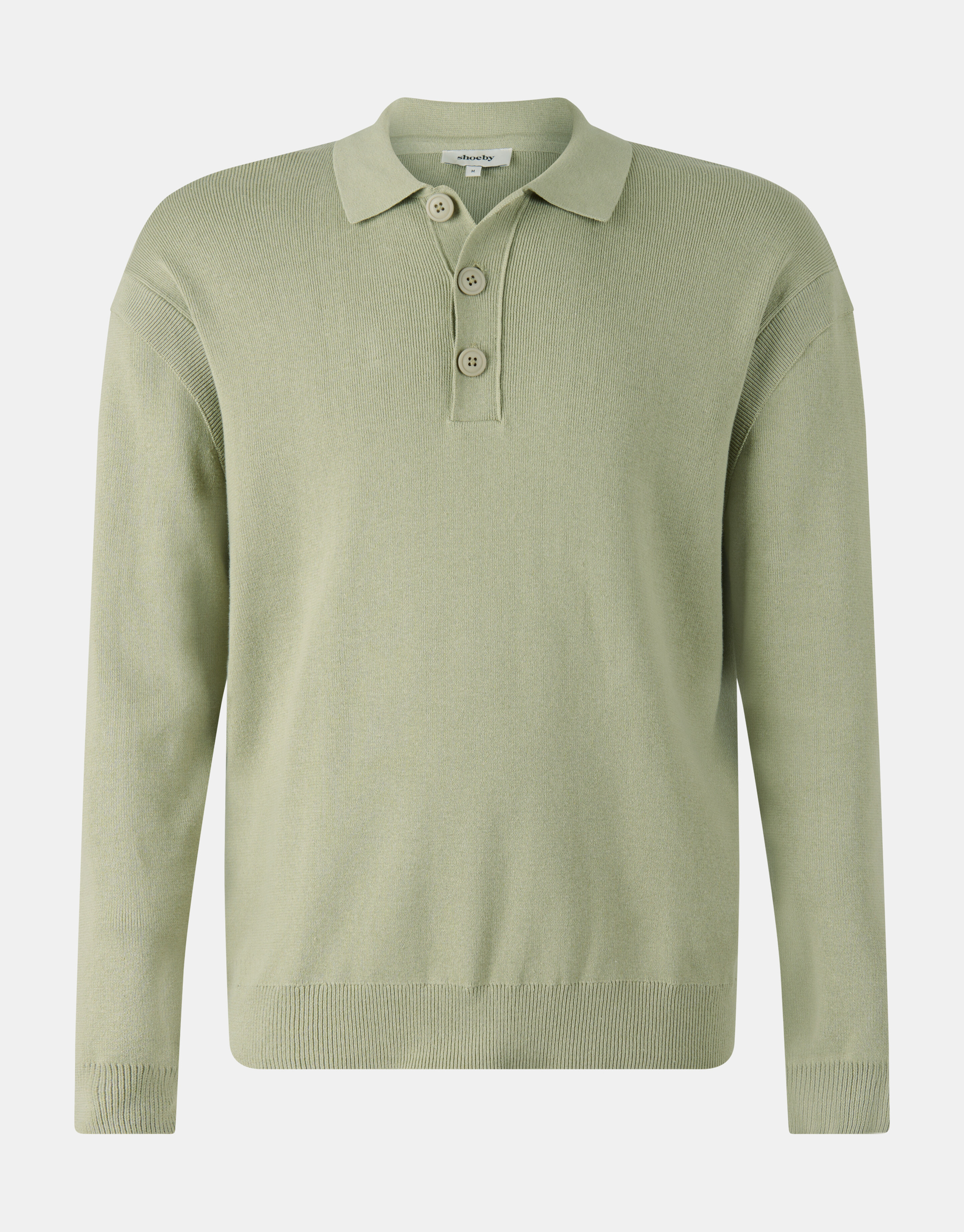 Gebreide Polo Lichtgroen SHOEBY MEN