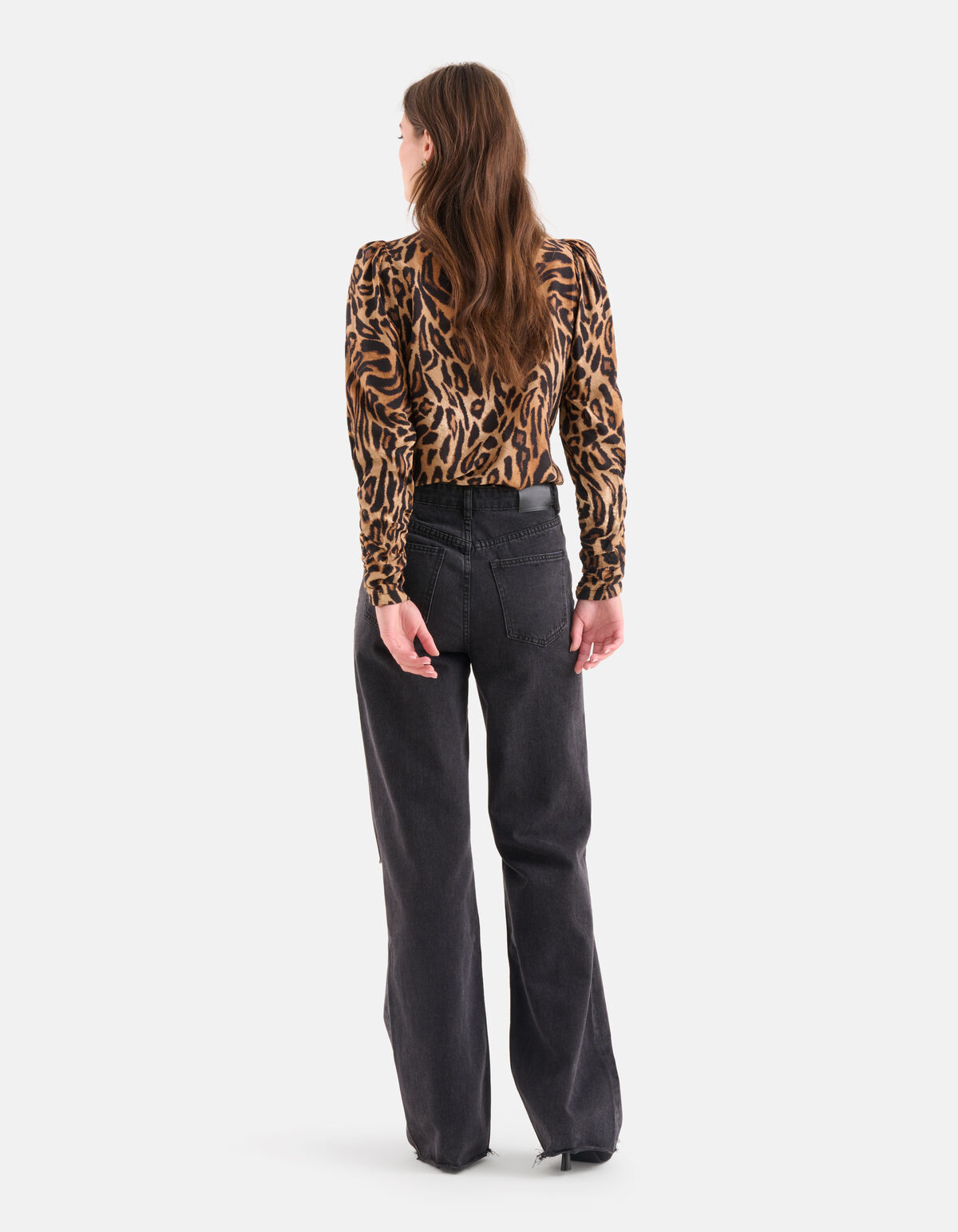 Puffy Sleeve Top Print SHOEBY WOMEN
