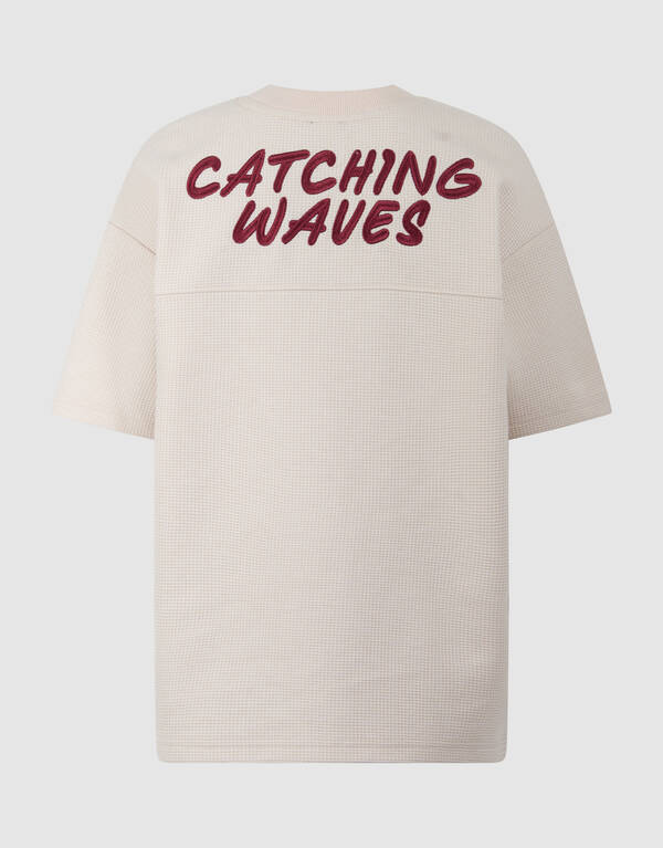 Structuur T-shirt Beige SHOEBY BOYS