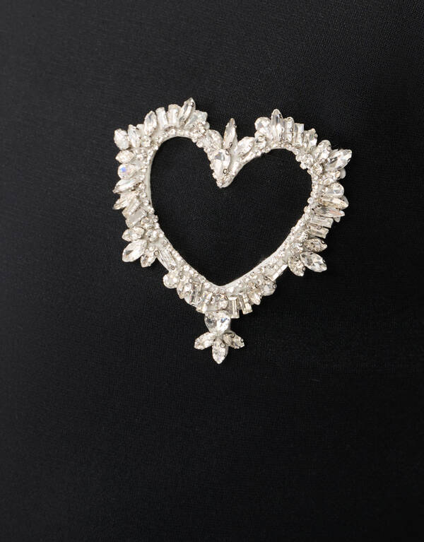 Heart Sweat Jurk Zwart SHOEBY GIRLS