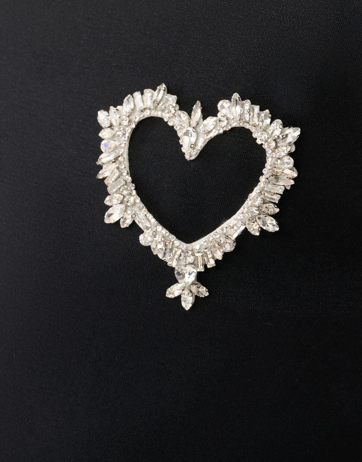 Heart Sweat Jurk Zwart SHOEBY GIRLS