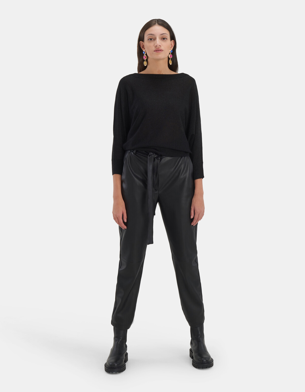 Glitter Batwing Trui Eksept