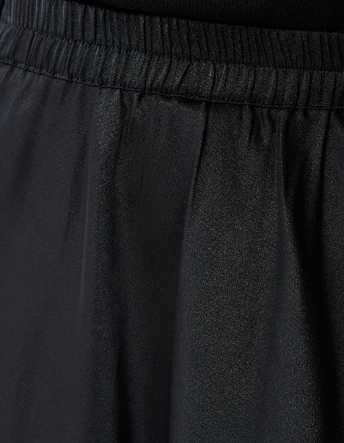 Satijnen Maxi Rok Zwart SHOEBY WOMEN