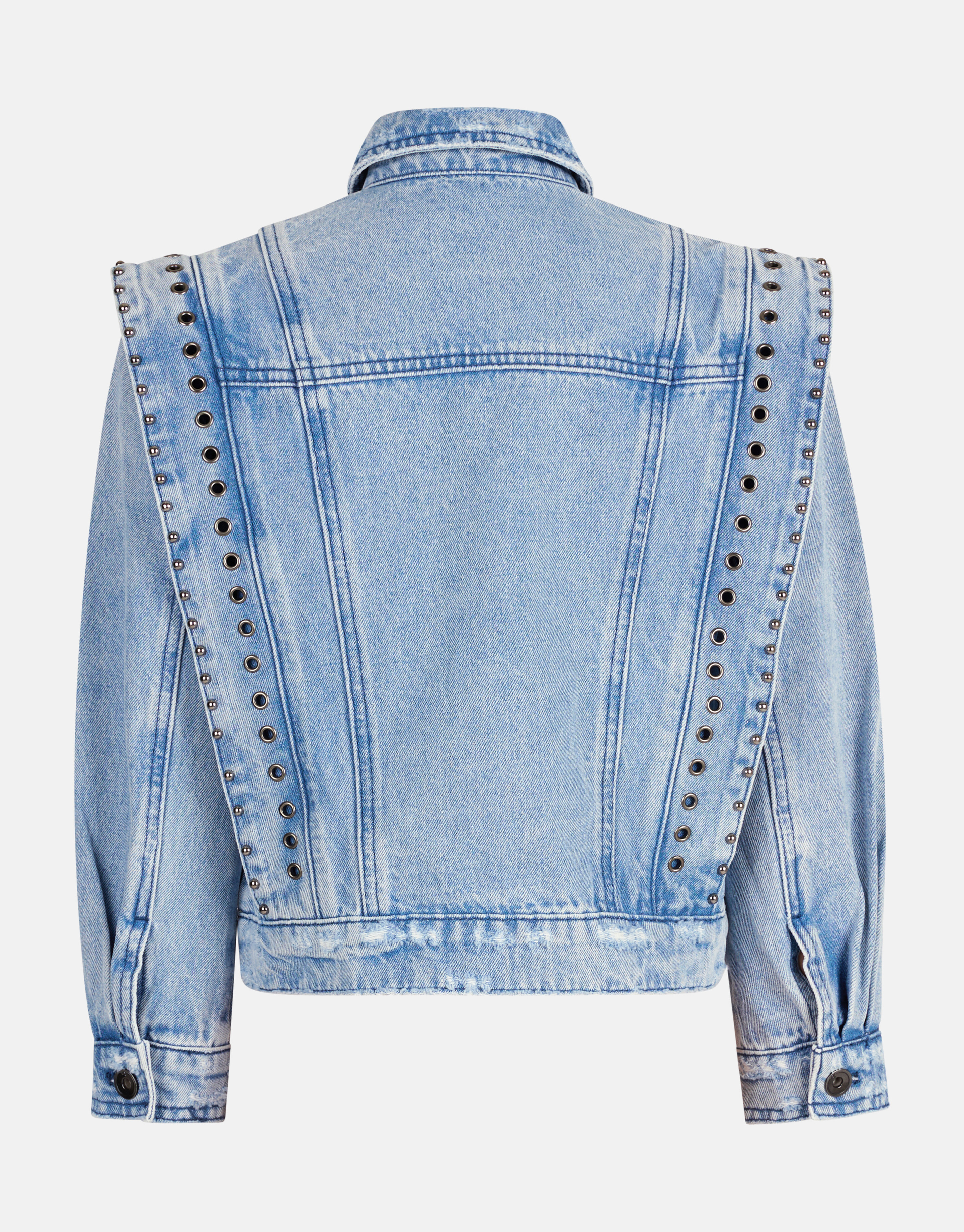 Destroyed Spijkerjack Blauw By Nicolette SHOEBY GIRLS
