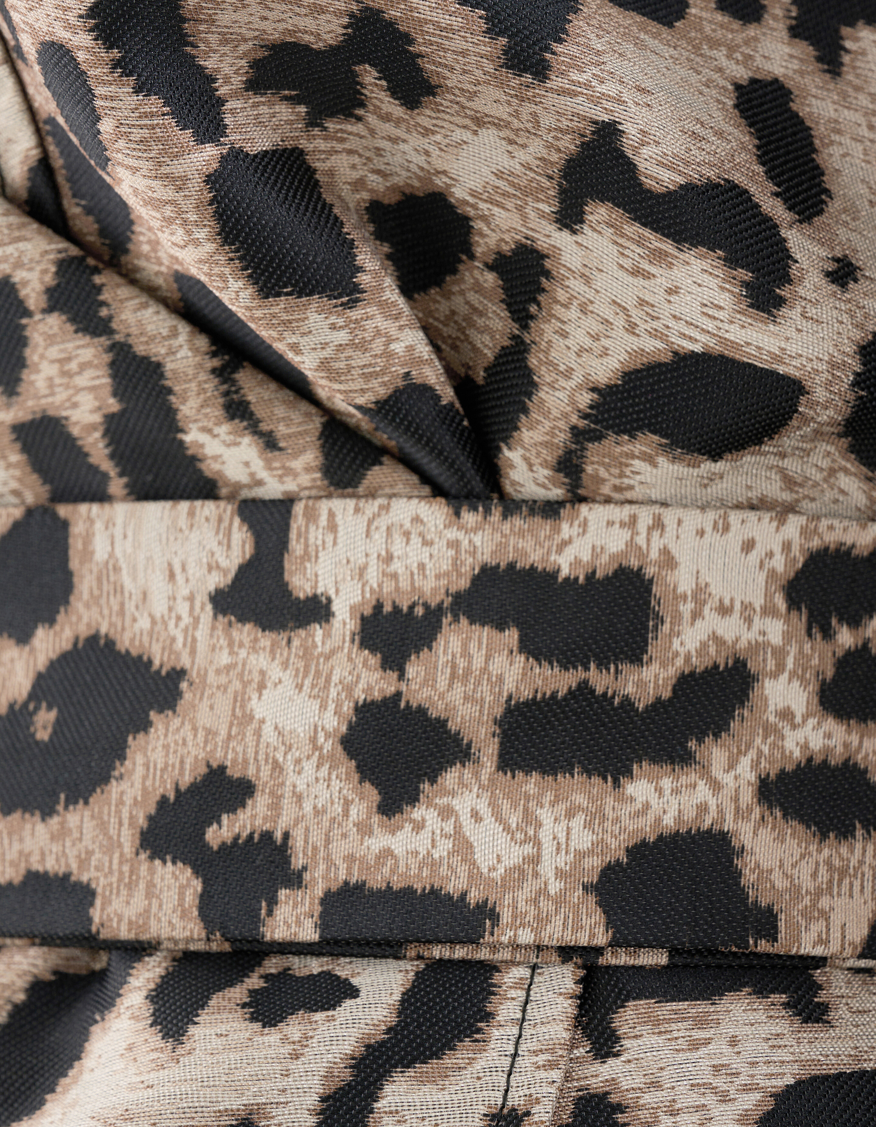 Leopard Jacquard Jurk Bruin SHOEBY WOMEN