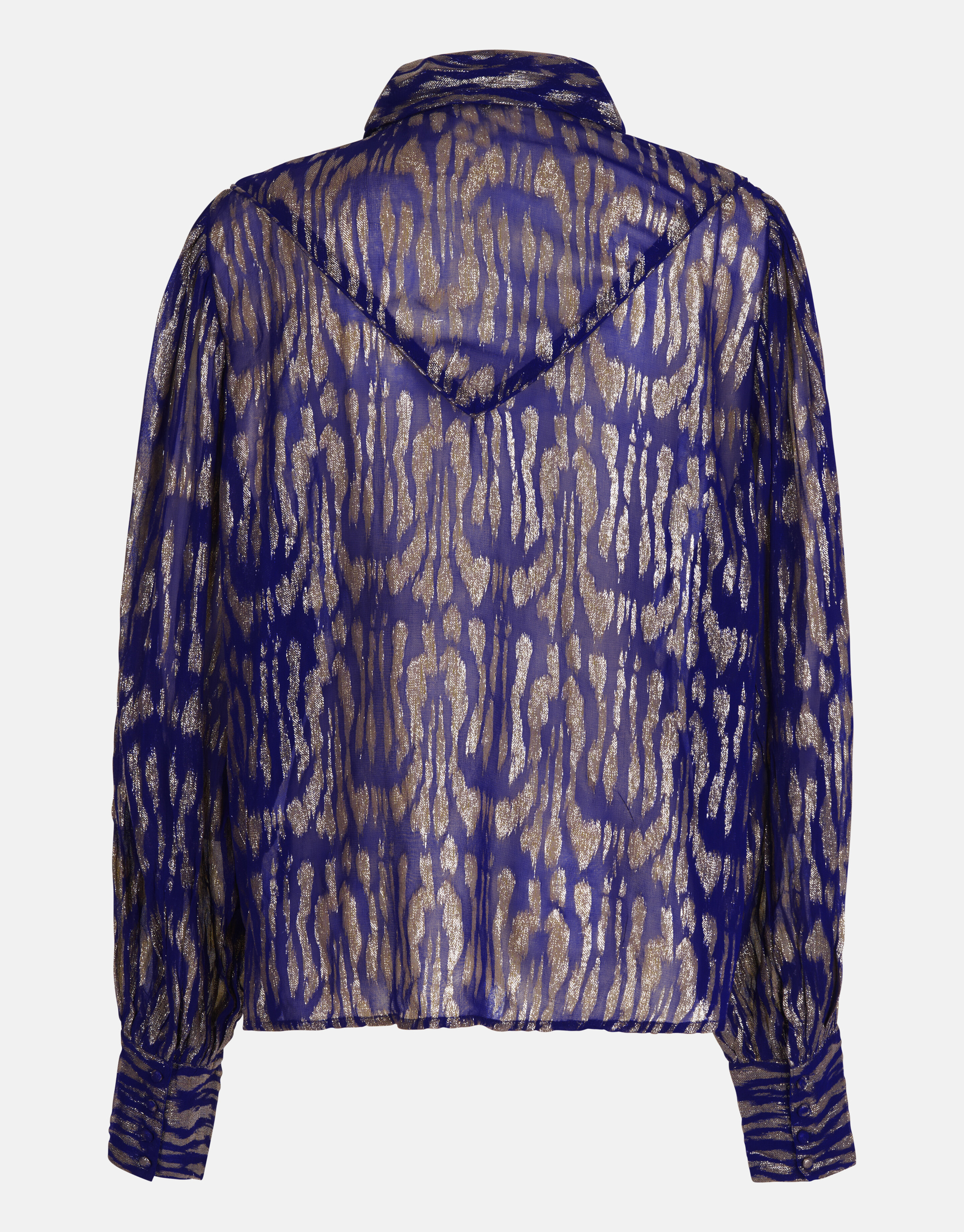 Jacquard Lurex Blouse Paars SHOEBY WOMEN