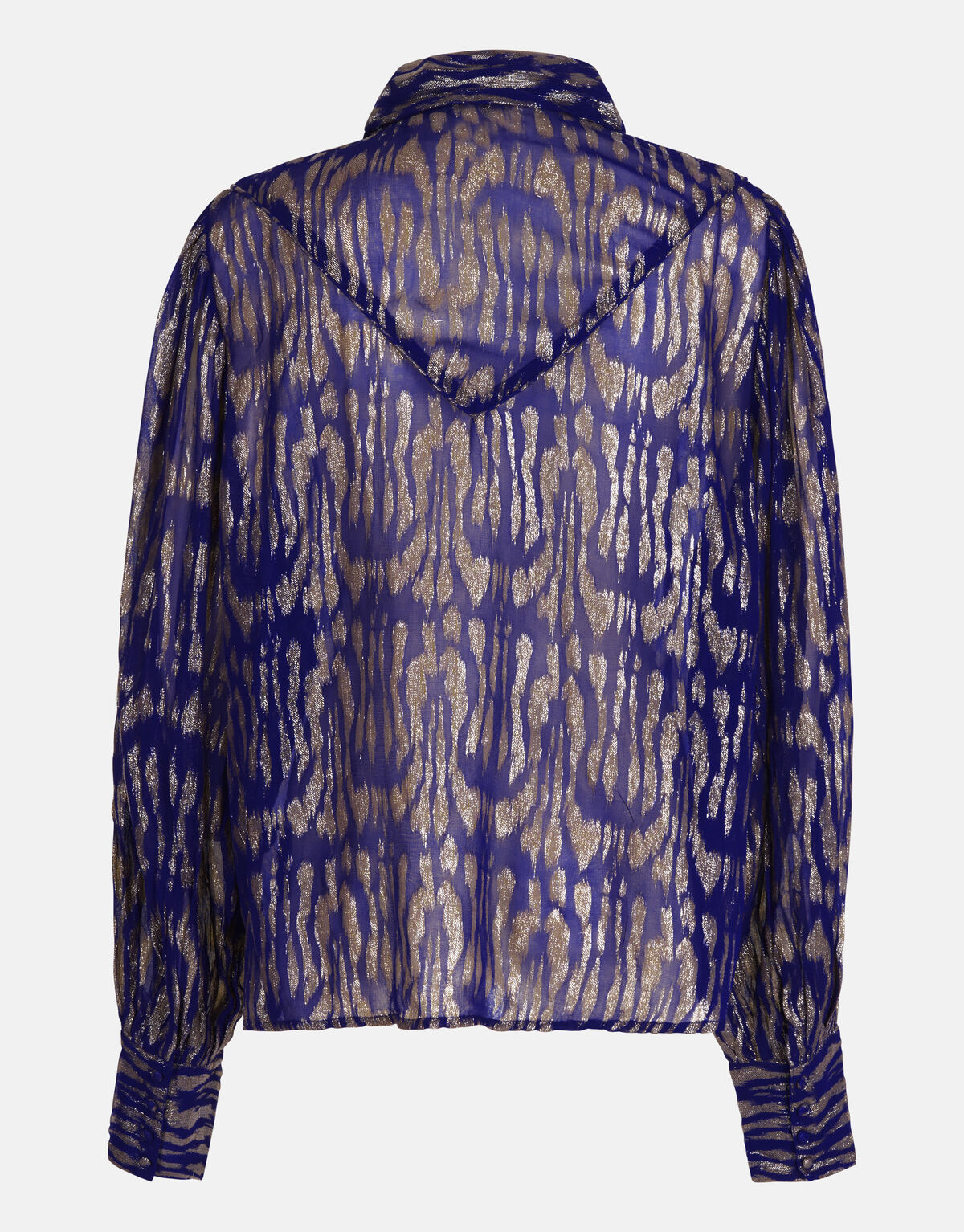 Jacquard Lurex Blouse Paars SHOEBY WOMEN
